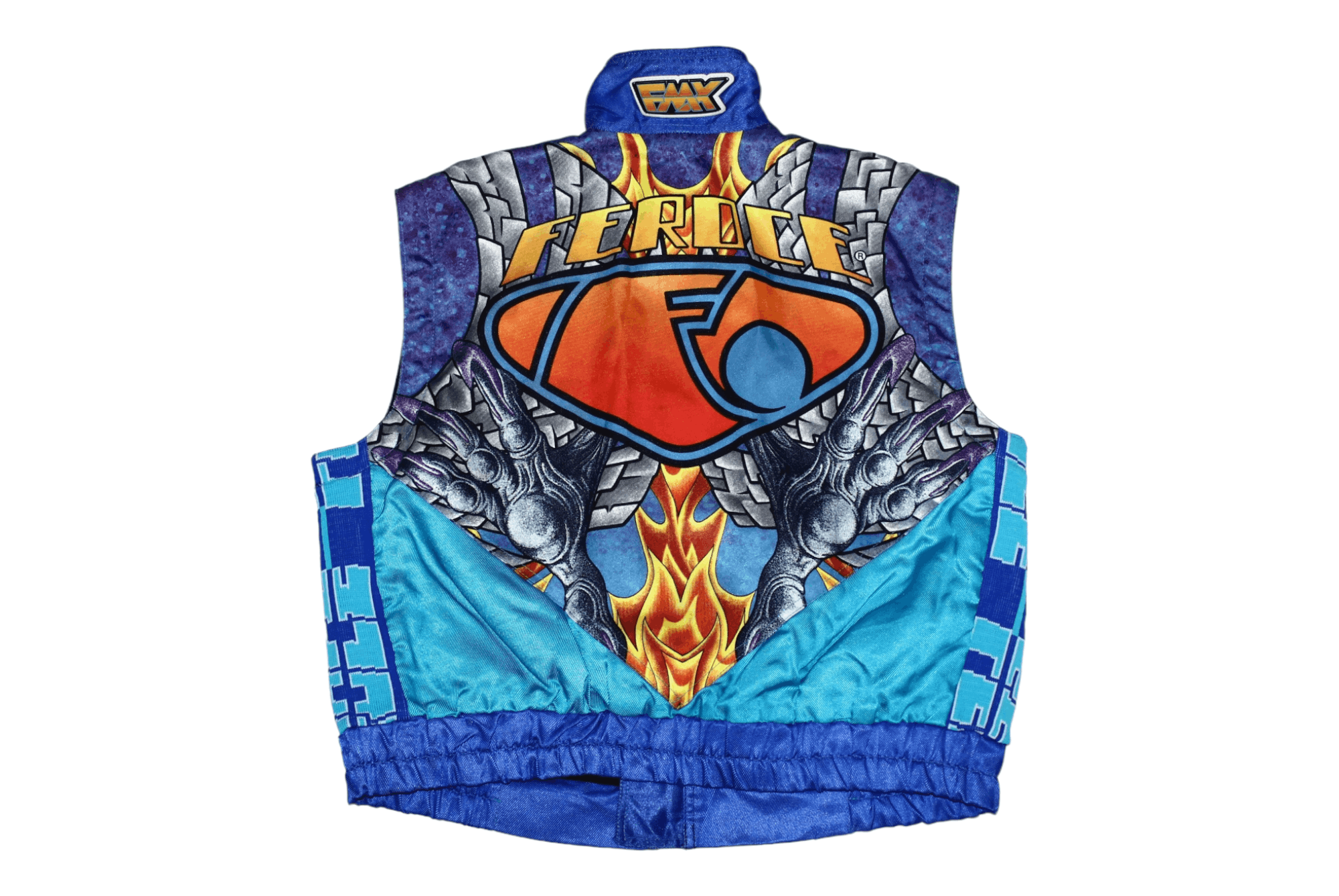Fox Racing RARE VTG💥 Feroce Motocross Nylon Padded Baggy Vest Size US M / EU 48-50 / 2 - 2 Thumbnail