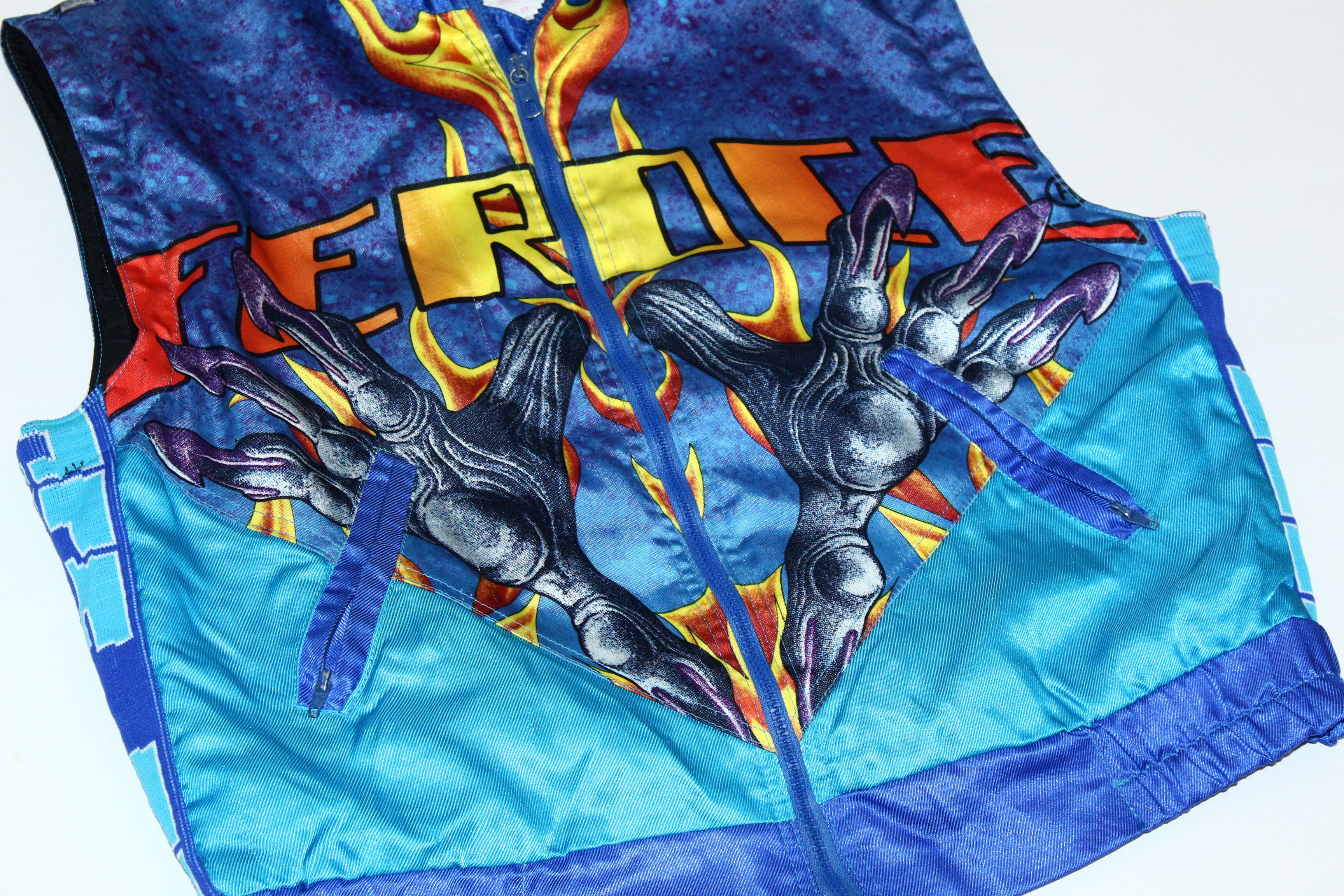 Fox Racing RARE VTG💥 Feroce Motocross Nylon Padded Baggy Vest Size US M / EU 48-50 / 2 - 5 Thumbnail