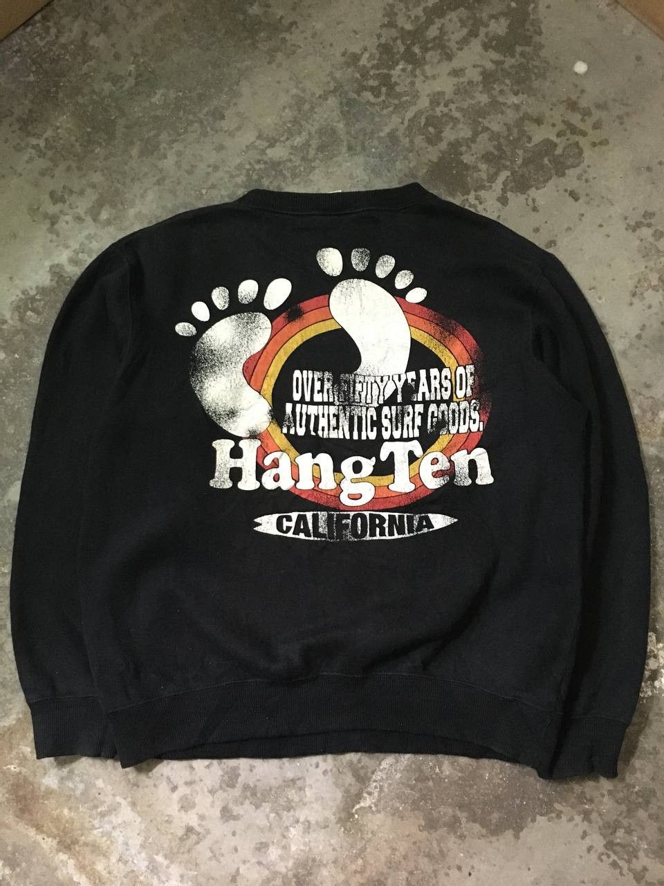 Hang Ten × Japanese Brand × Vintage Vintage Hang Ten Big Logo Sweatshirt Size US M / EU 48-50 / 2 - 9 Thumbnail