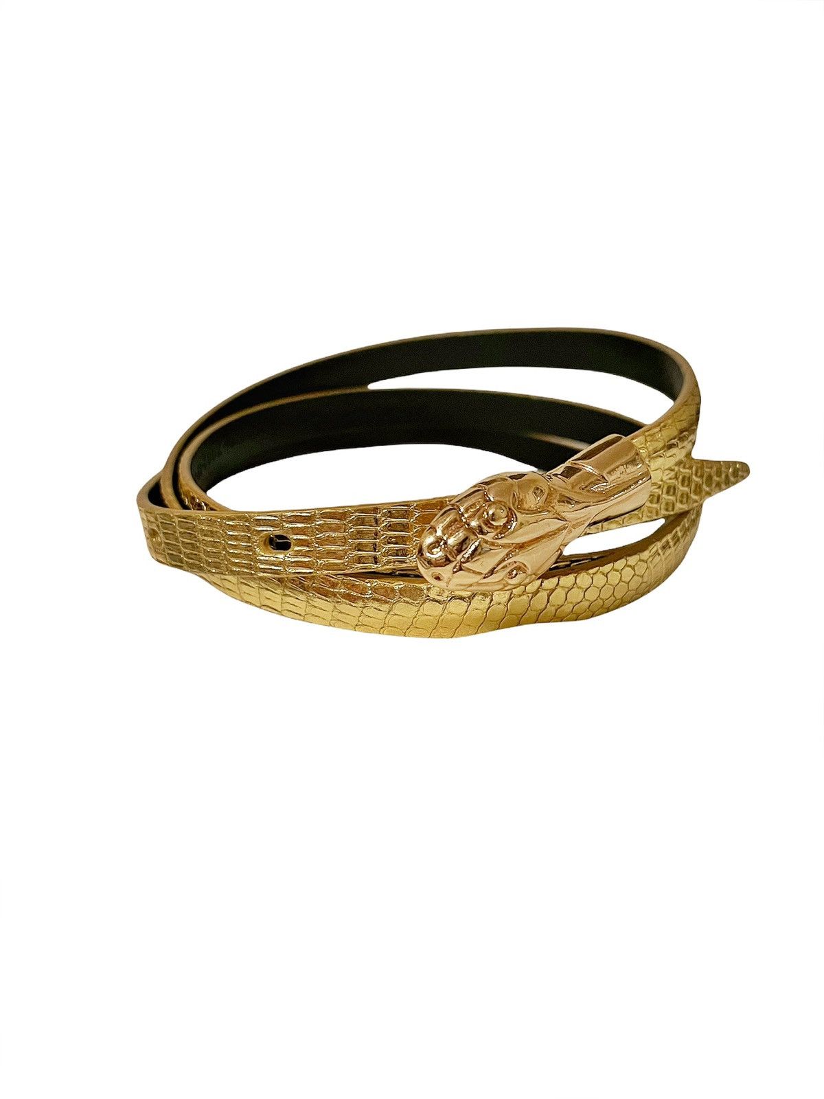 Saint Laurent Paris × Yves Saint Laurent 1990’s Rive Gauche Snake Belt/Strap Size ONE SIZE - 4 Thumbnail