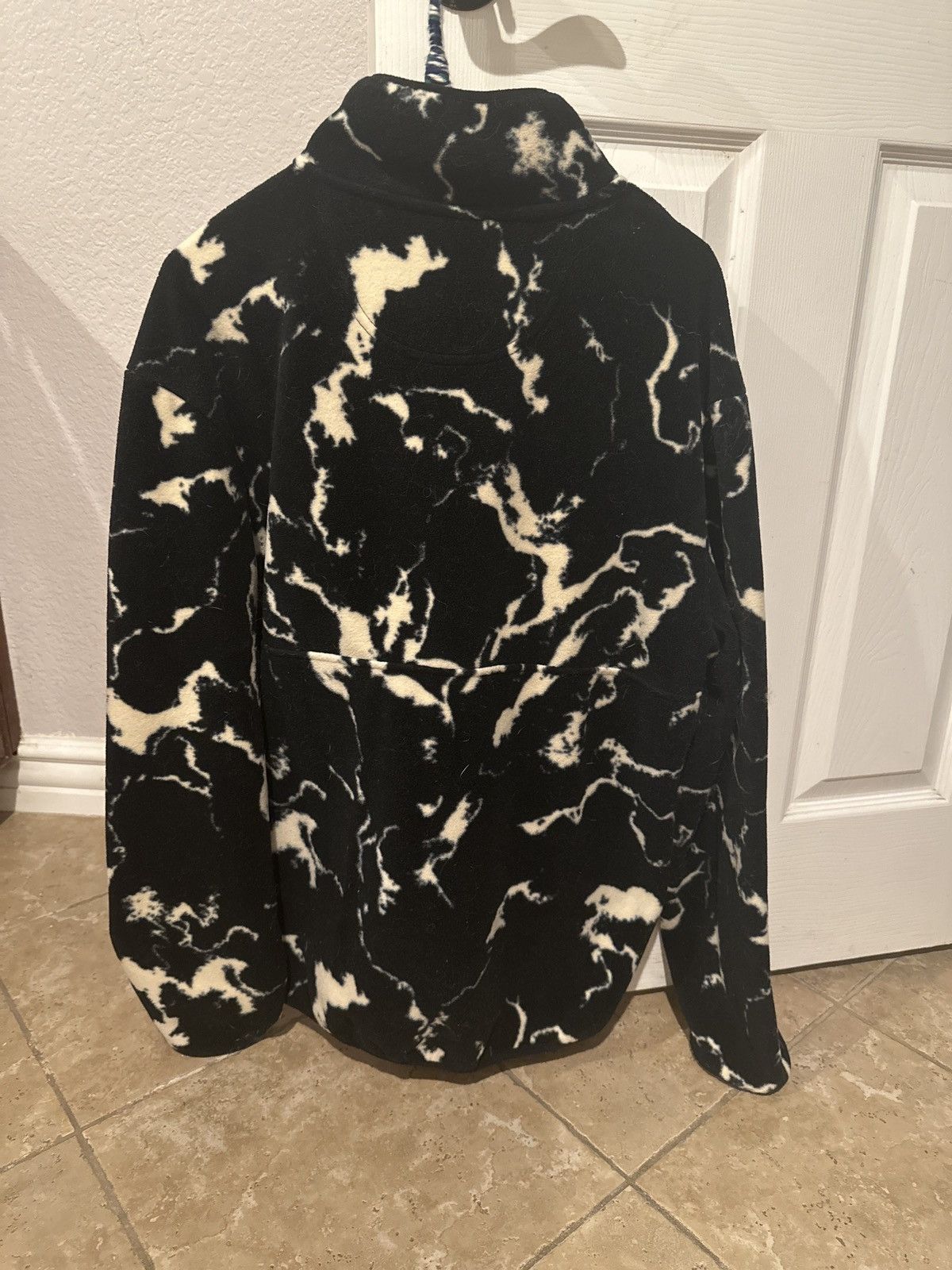 Oversized 1/2 Zip marble fleece