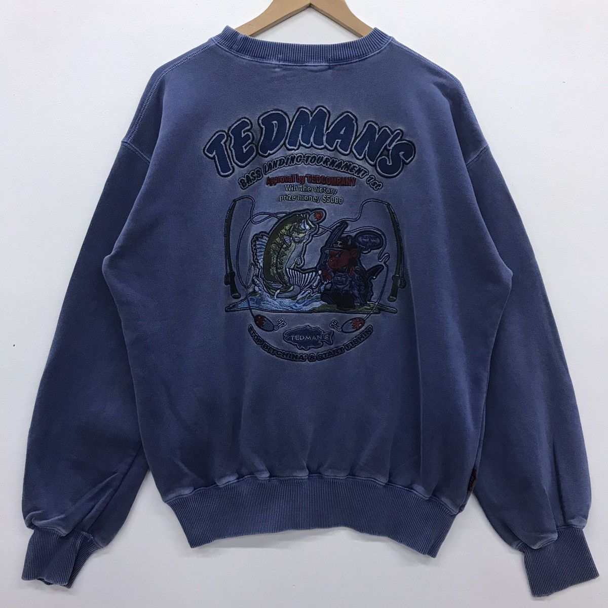 Tedman Rare!! Vintage Tedman Bass Landing Tournament Sweatshirt Size US XL / EU 56 / 4 - 2 Thumbnail