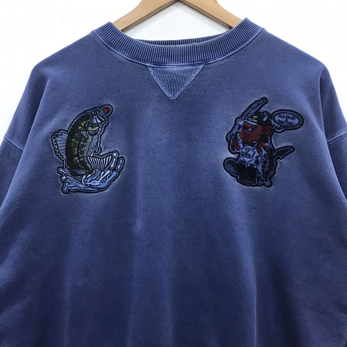 Tedman Rare!! Vintage Tedman Bass Landing Tournament Sweatshirt Size US XL / EU 56 / 4 - 6 Thumbnail