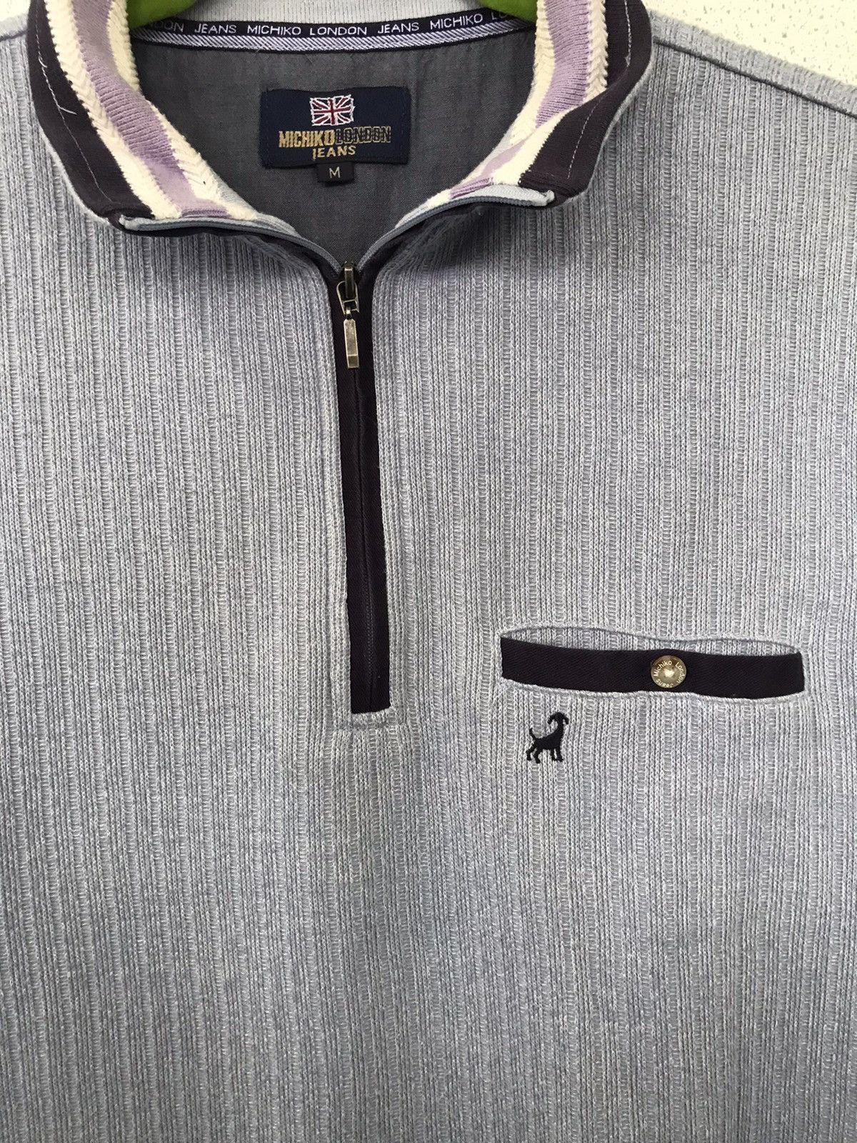 Michiko Koshino London Michiko London Jeans Half Zip Sweatshirt Size US M / EU 48-50 / 2 - 8 Thumbnail