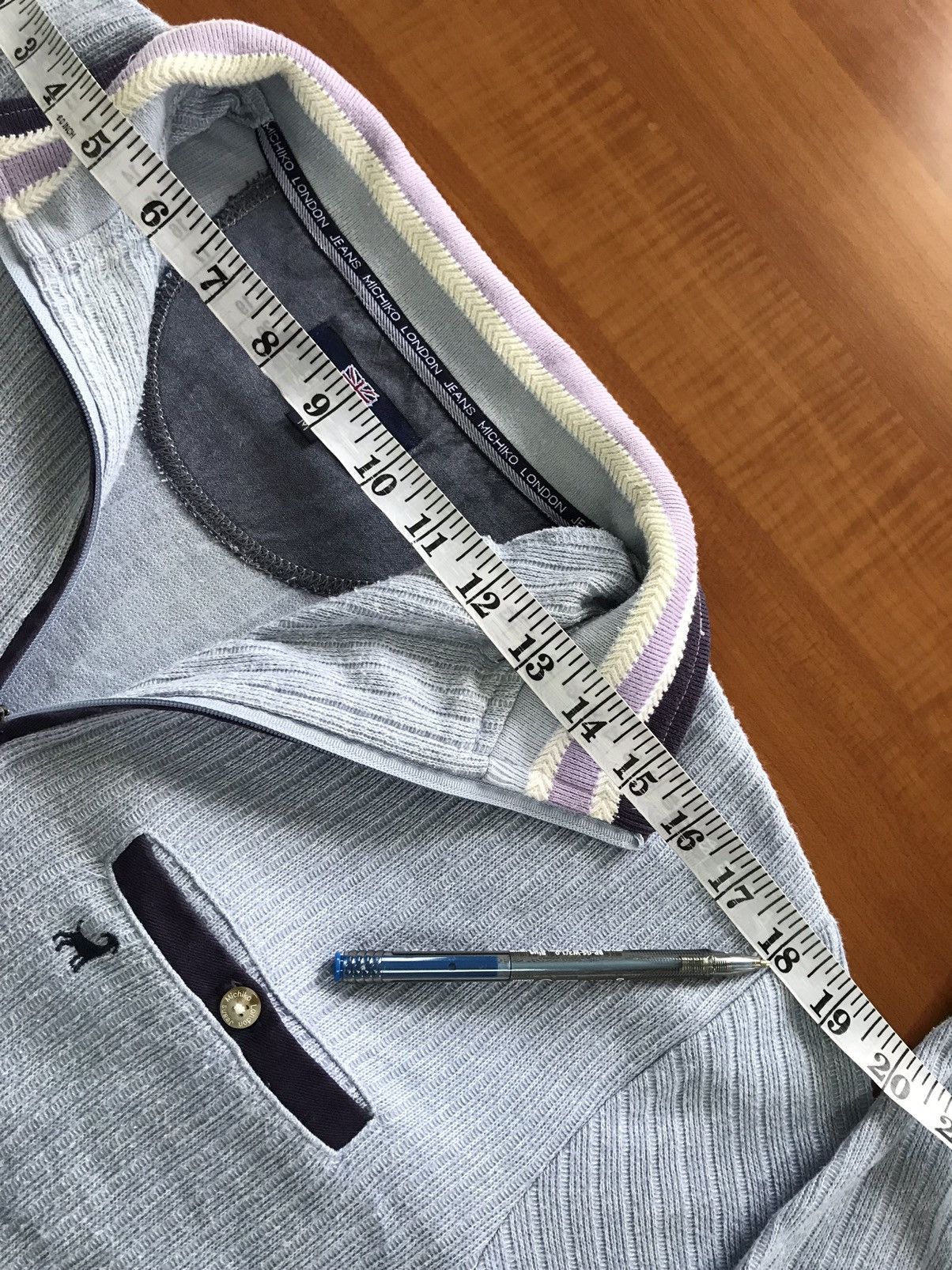 Michiko Koshino London Michiko London Jeans Half Zip Sweatshirt Size US M / EU 48-50 / 2 - 17 Thumbnail
