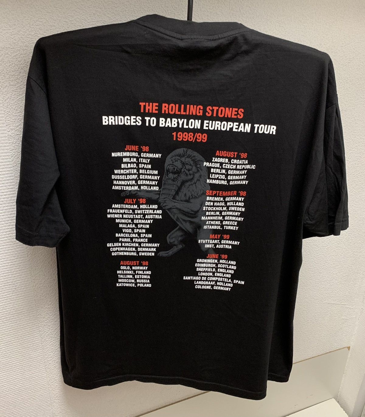 Band Tees The Rolling Stones 1998/99 vintage tour t-shirt tee L sz Size US L / EU 52-54 / 3 - 2 Thumbnail