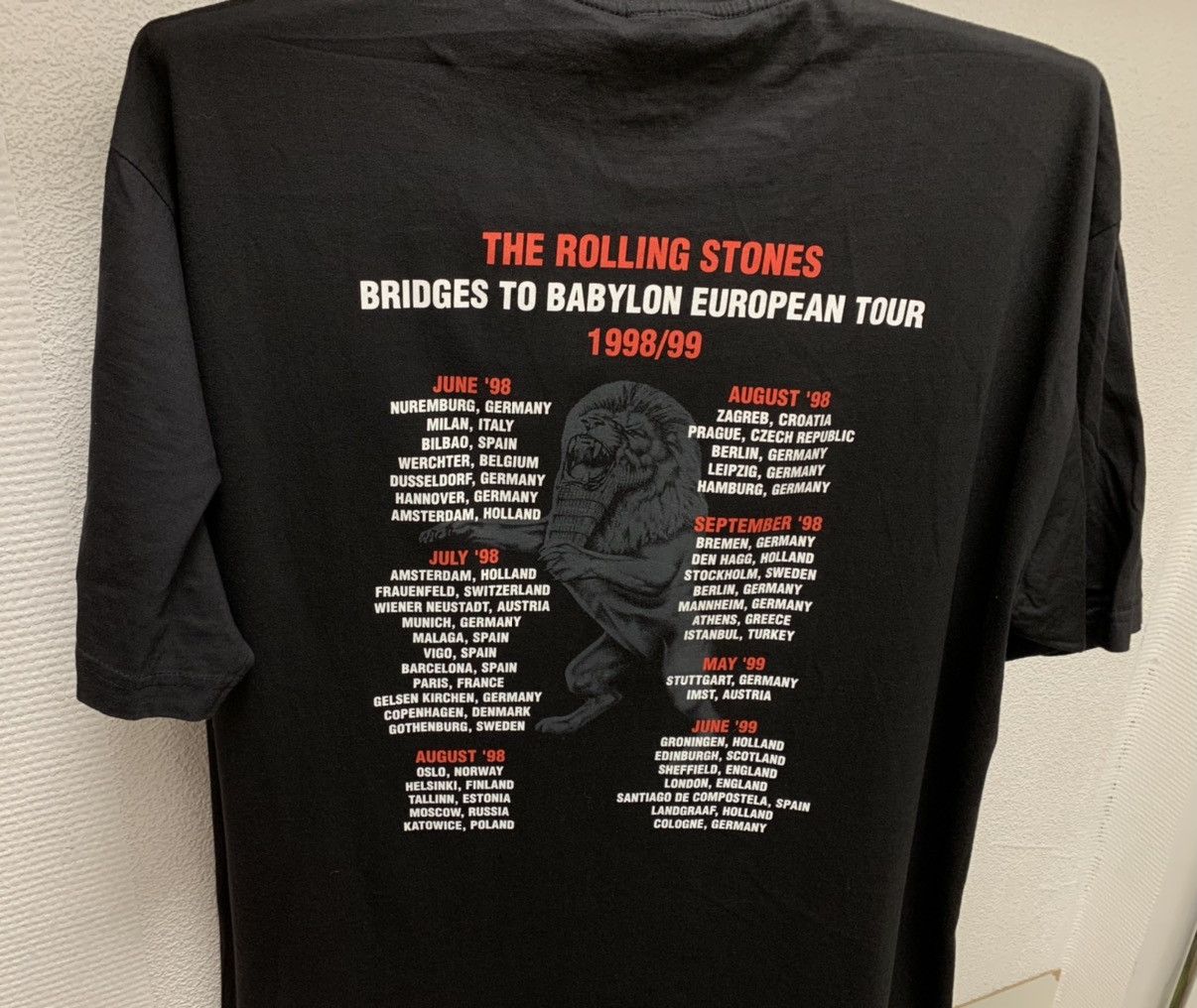 Band Tees The Rolling Stones 1998/99 vintage tour t-shirt tee L sz Size US L / EU 52-54 / 3 - 5 Thumbnail