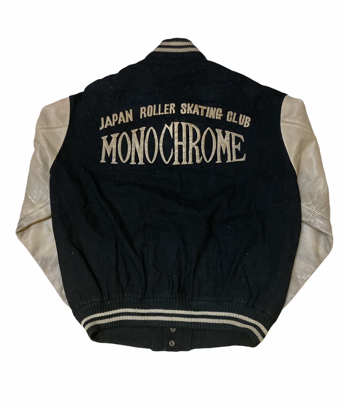 Japanese Brand × Vintage MONOCHROME JAPAN ROLLER SKATING CLUB VARSITY JACKET Size US L / EU 52-54 / 3 - 2 Thumbnail