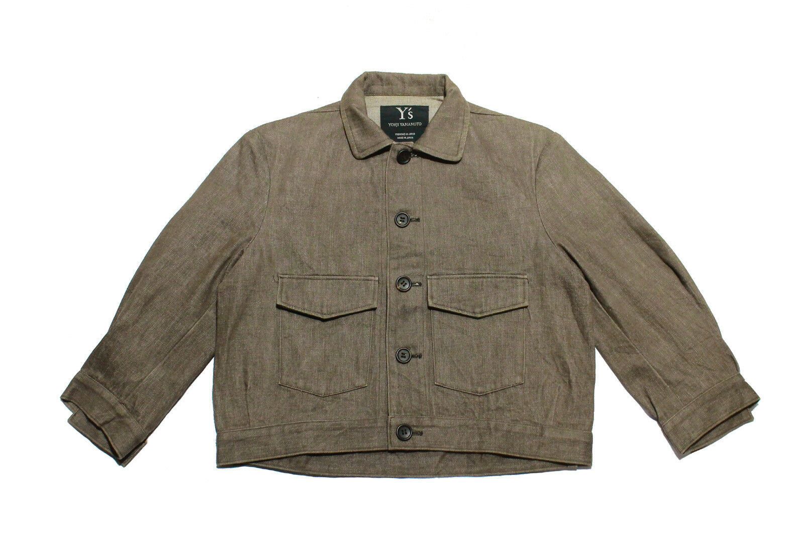 Y's × Yohji Yamamoto 90s Yohji Yamamoto Ys Cropped Denim Jacket Size S / US 4 / IT 40 - 1 Thumbnail