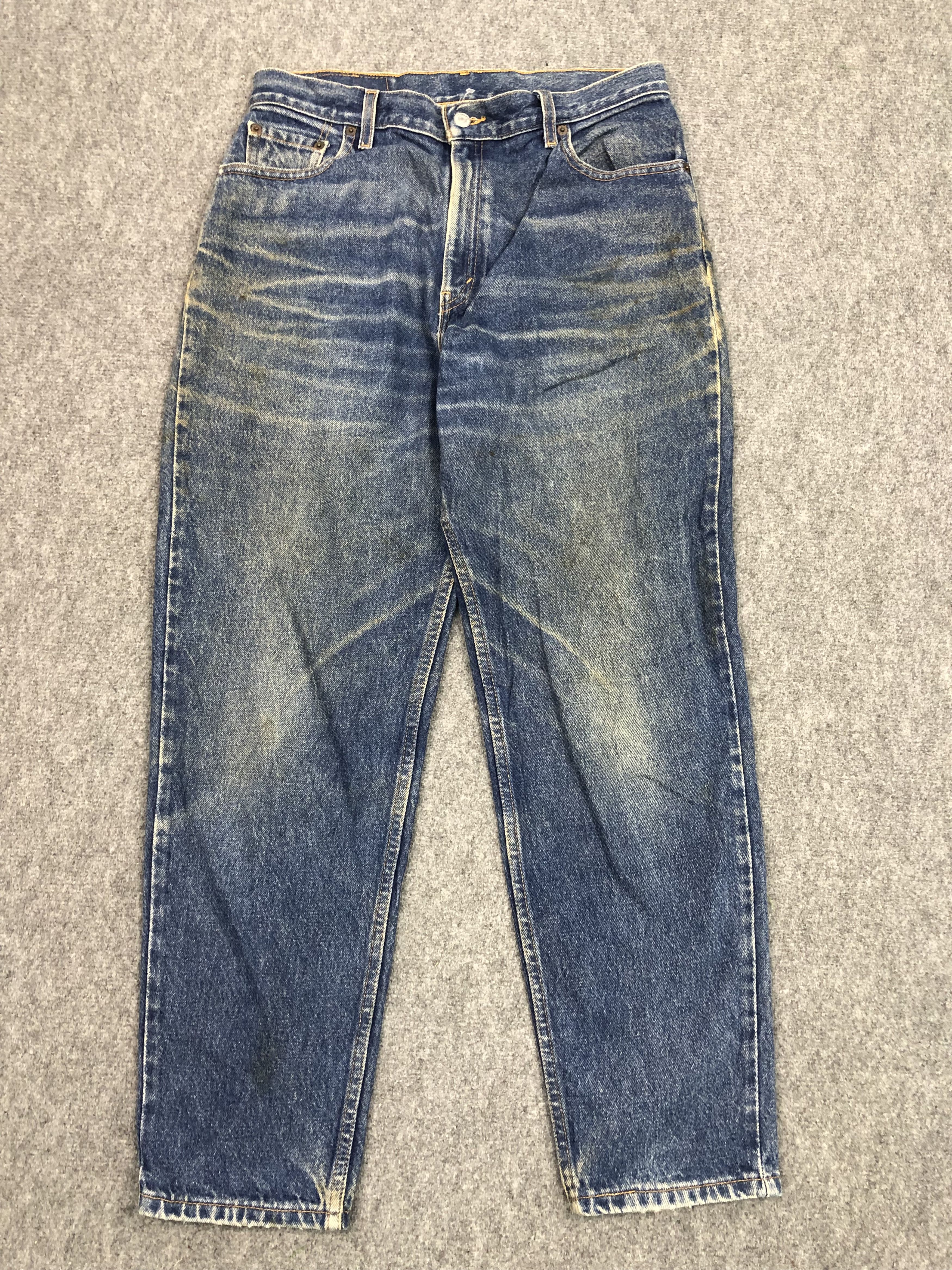 Levi's × Vintage Vintage Levis 550 Relaxed Fit Blue Denim DP0331 Size US 33 - 1 Thumbnail