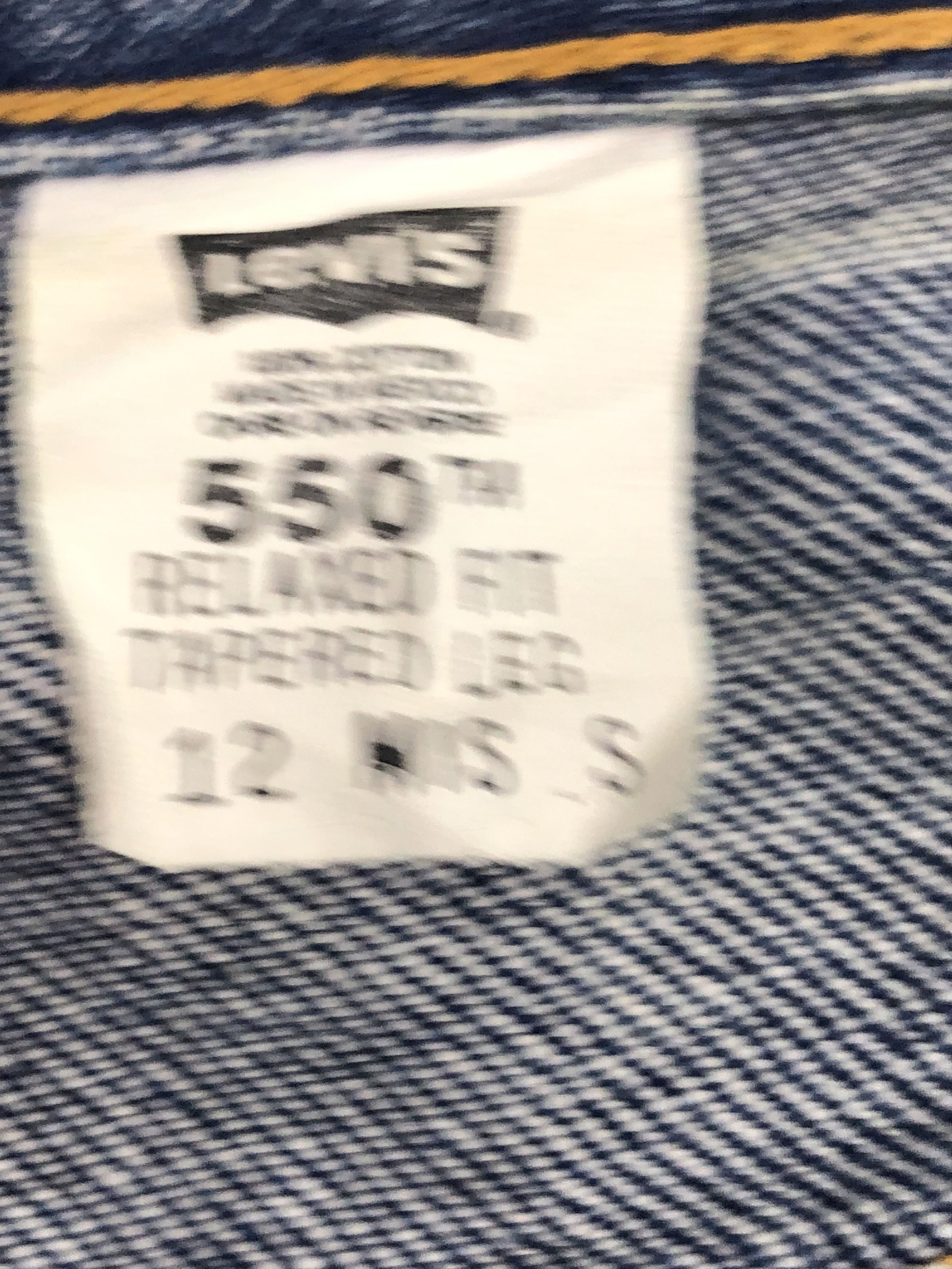 Levi's × Vintage Vintage Levis 550 Relaxed Fit Blue Denim DP0331 Size US 33 - 6 Thumbnail
