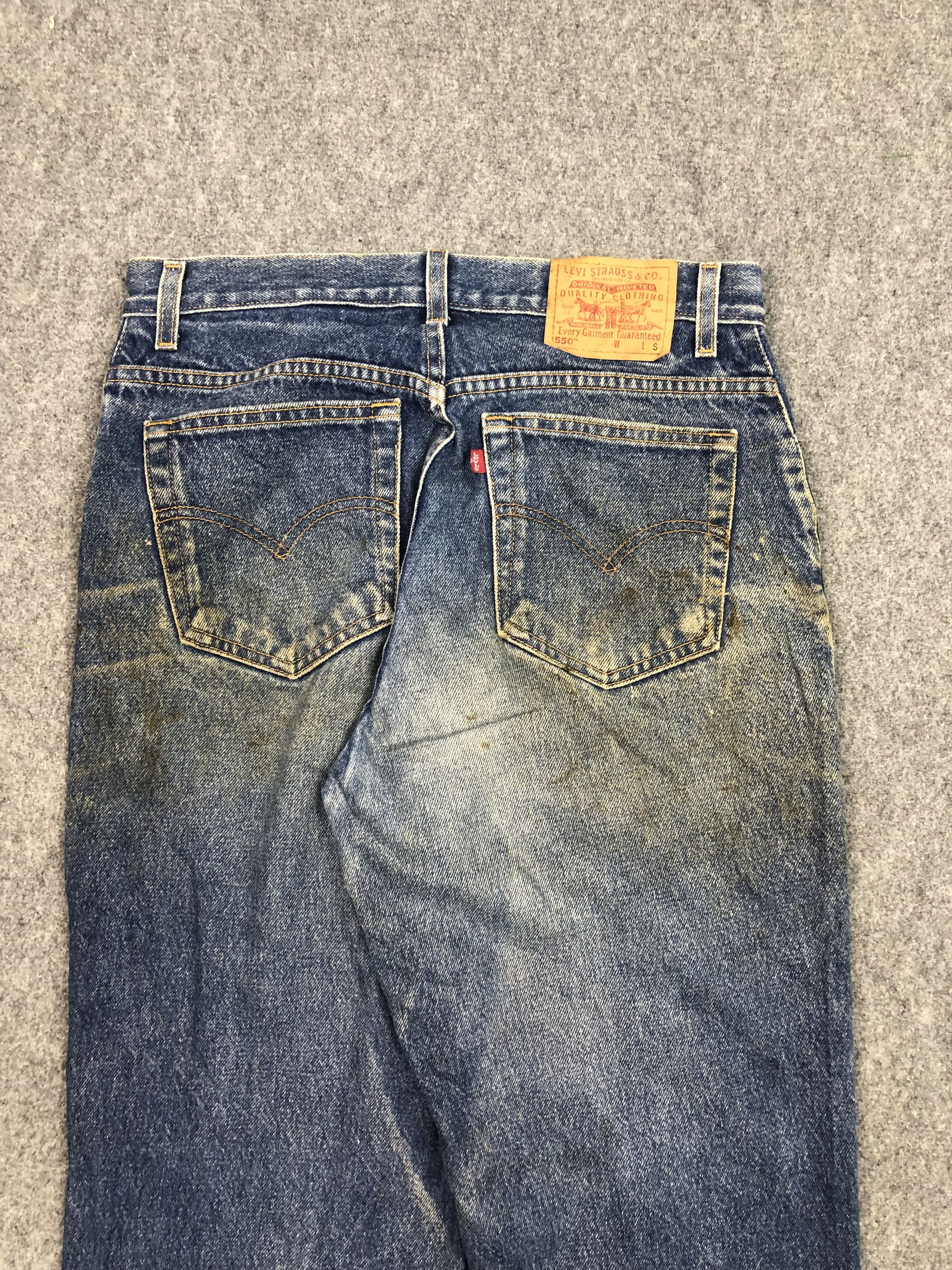 Levi's × Vintage Vintage Levis 550 Relaxed Fit Blue Denim DP0331 Size US 33 - 4 Thumbnail