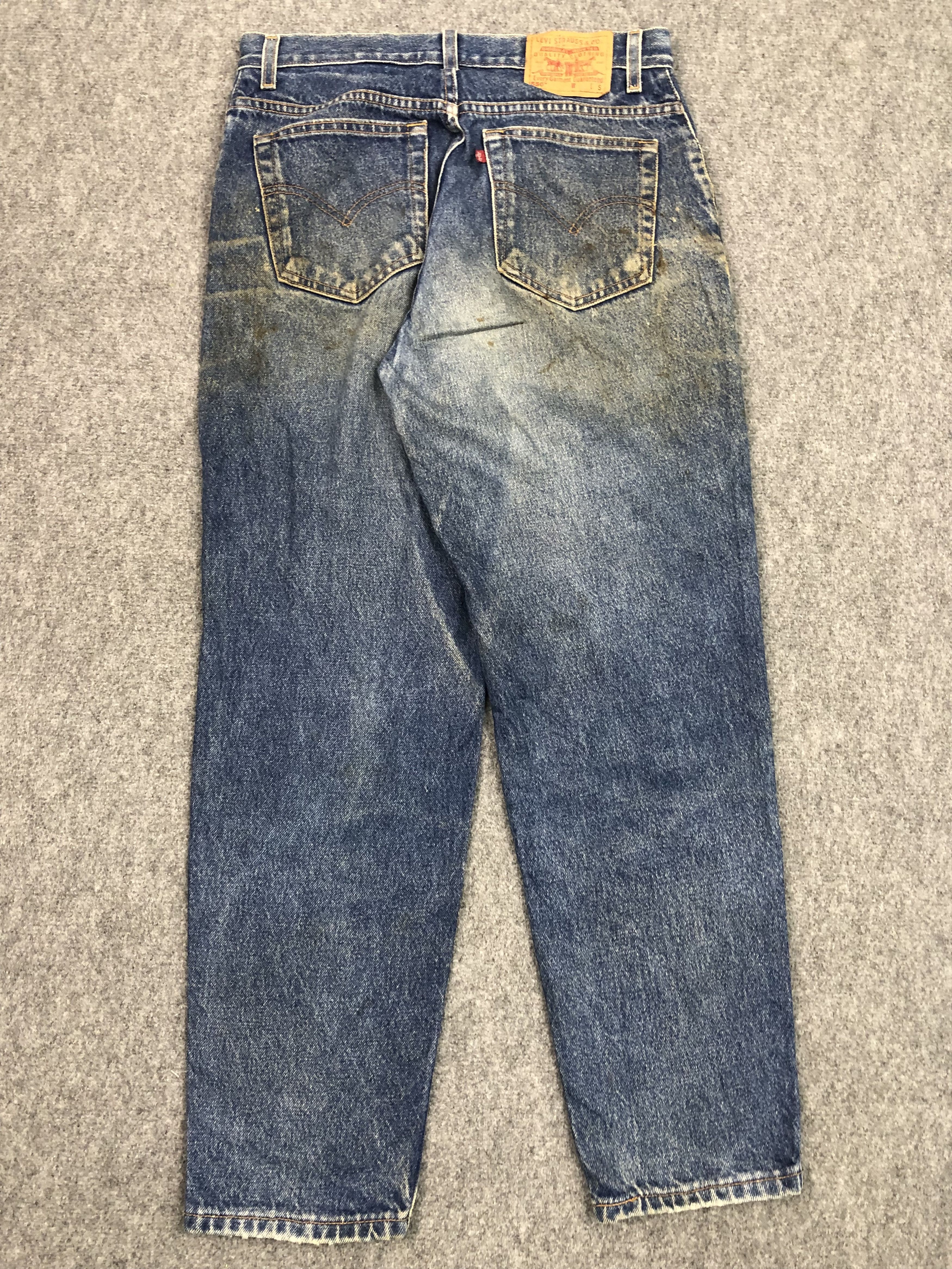 Levi's × Vintage Vintage Levis 550 Relaxed Fit Blue Denim DP0331 Size US 33 - 2 Thumbnail
