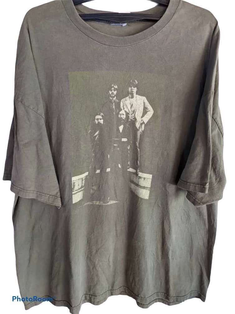 image of Band Tees The Beatles 2004 Tshirt in Green, Men's (Size 2XL)