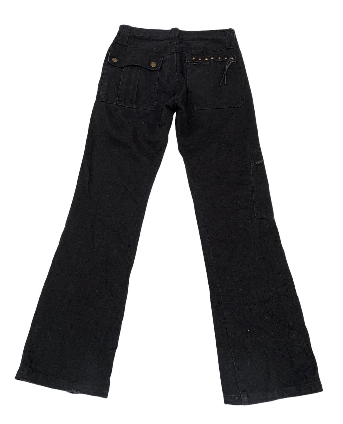 Beauty Beast 🔥Japanese Ba-tsu Studio Cargo Multipocket Flare Jeans🔥 Size US 29 - 2 Thumbnail
