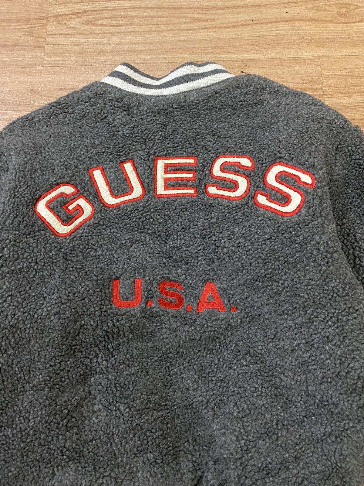 Guess GUESS USA SPACE MAIL BOMBER KID FLEECE JACKET Size US XXS / EU 40 - 5 Thumbnail