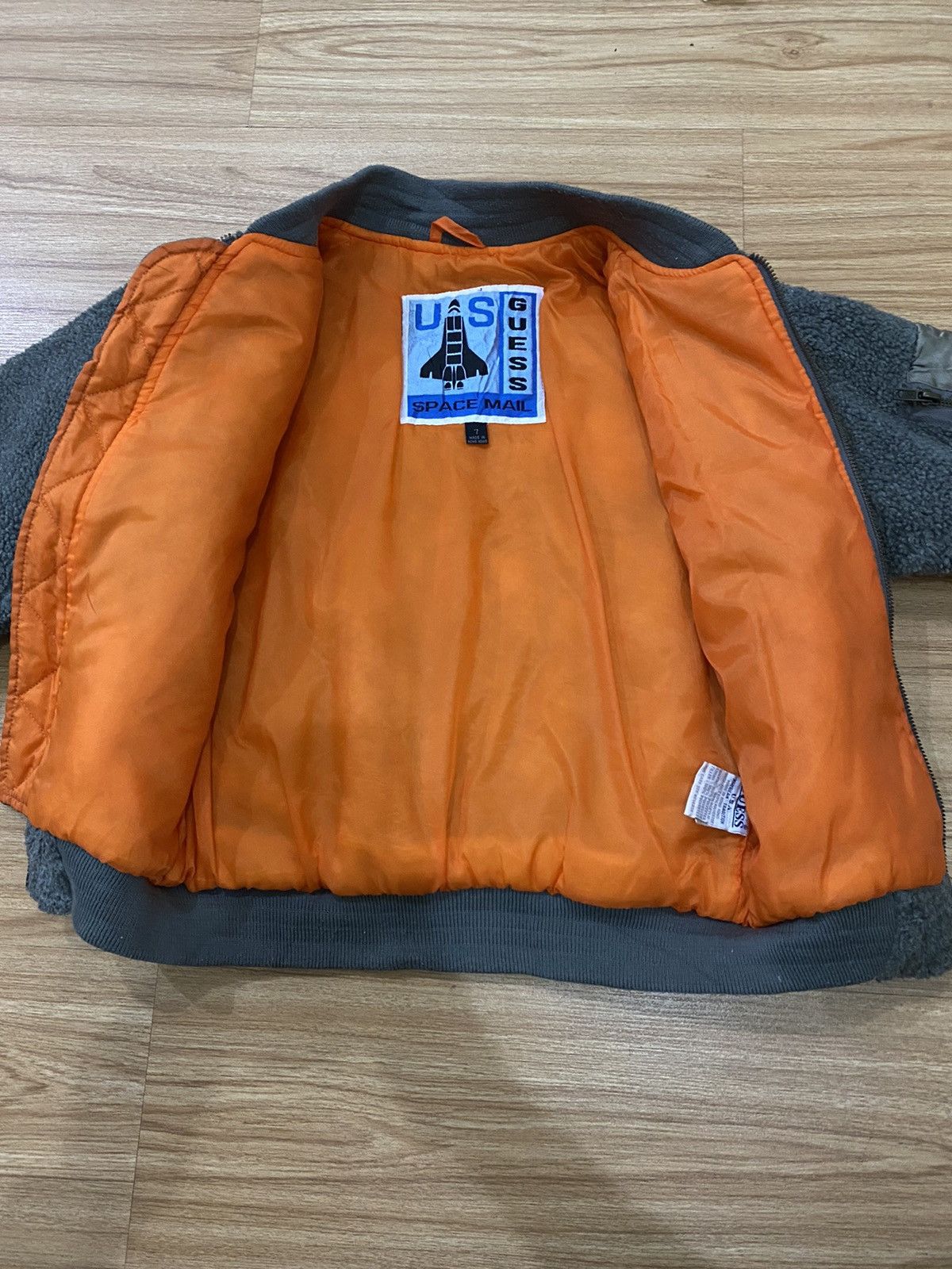 Guess GUESS USA SPACE MAIL BOMBER KID FLEECE JACKET Size US XXS / EU 40 - 7 Thumbnail