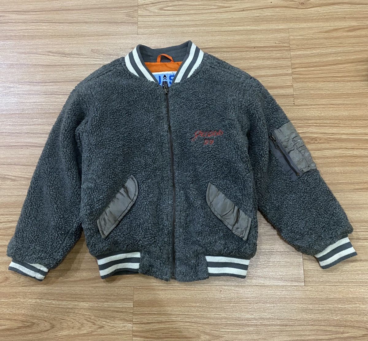 Guess GUESS USA SPACE MAIL BOMBER KID FLEECE JACKET Size US XXS / EU 40 - 2 Thumbnail