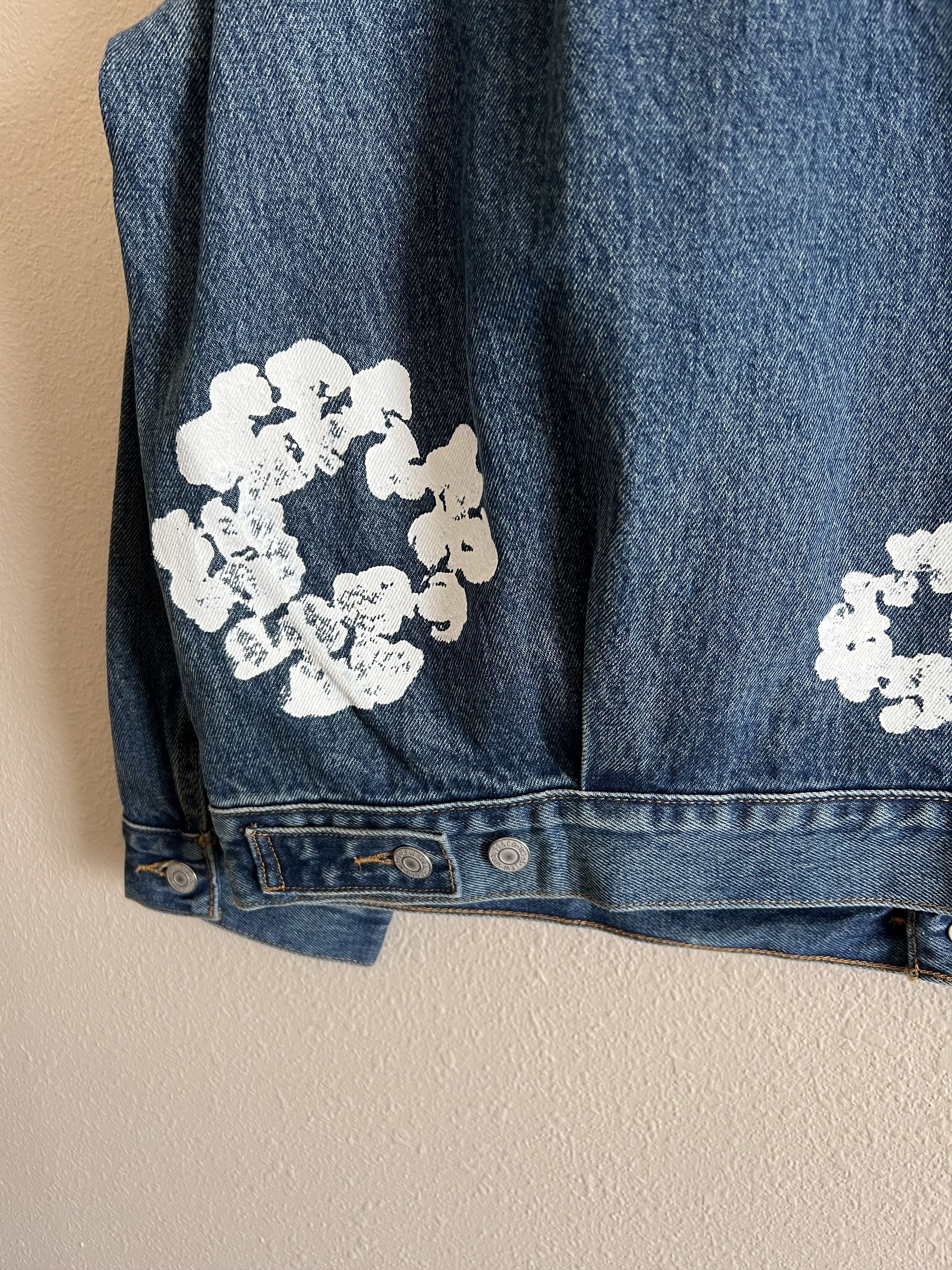 DENIM TEARS × Levi's Denim Tears Levi's Type 2 Printed Wreath Denim Jacket Dark Size US XL / EU 56 / 4 - 7 Thumbnail