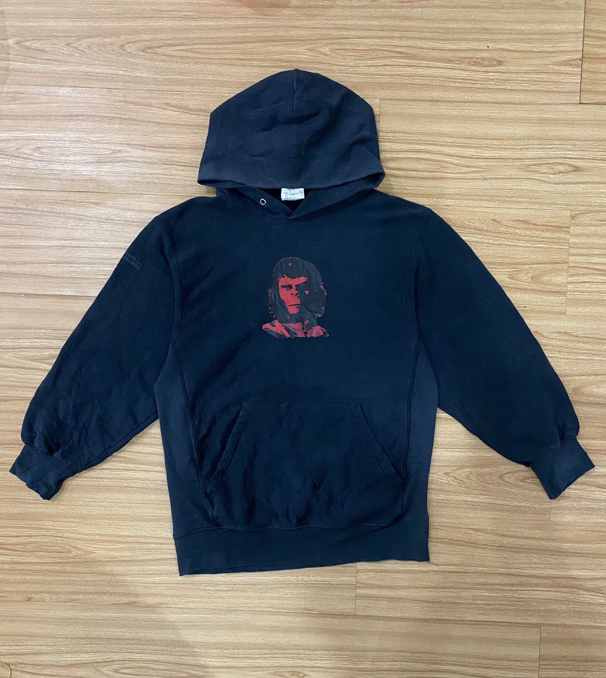 image of Vintage Ssur Hasta La Victoria Siempre Hoddies in Black, Men's (Size Medium)