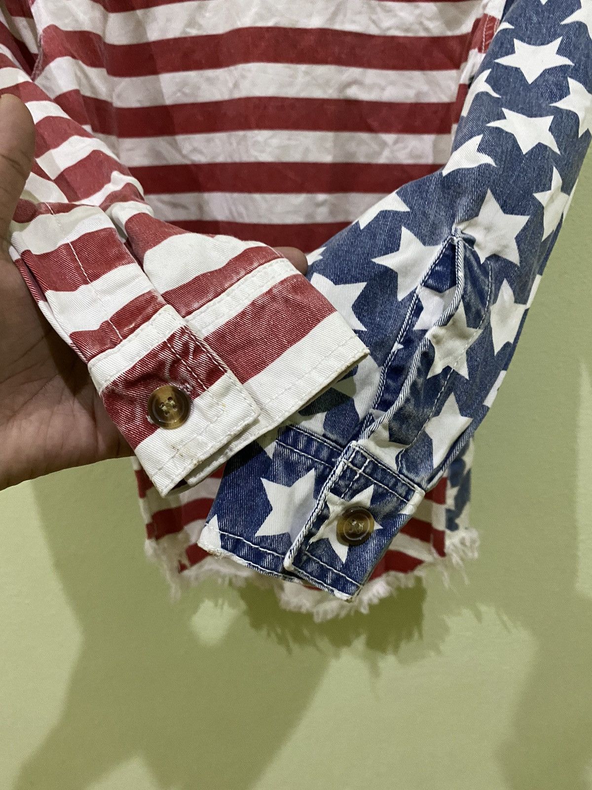 Designer × Vintage USA FLAG BUTTON UP SHIRT BY KAWI JAMELE Size US M / EU 48-50 / 2 - 10 Thumbnail