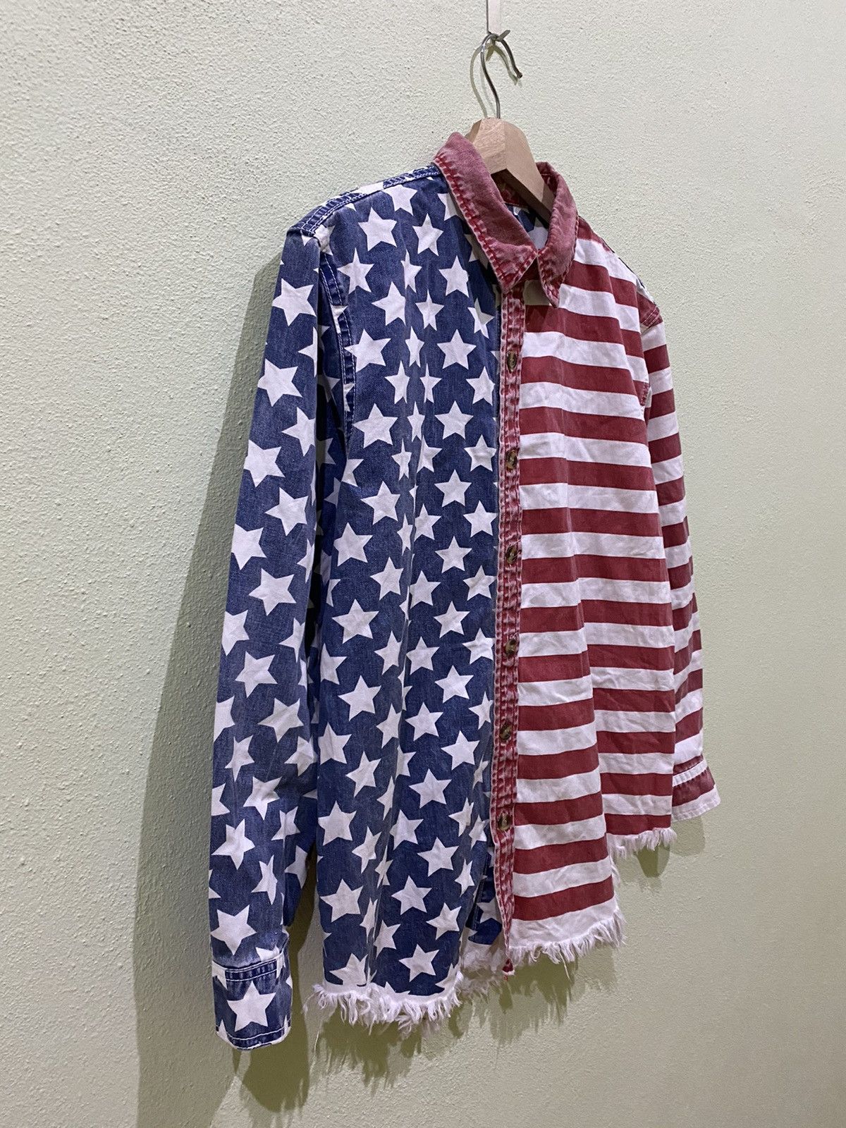 Designer × Vintage USA FLAG BUTTON UP SHIRT BY KAWI JAMELE Size US M / EU 48-50 / 2 - 3 Thumbnail