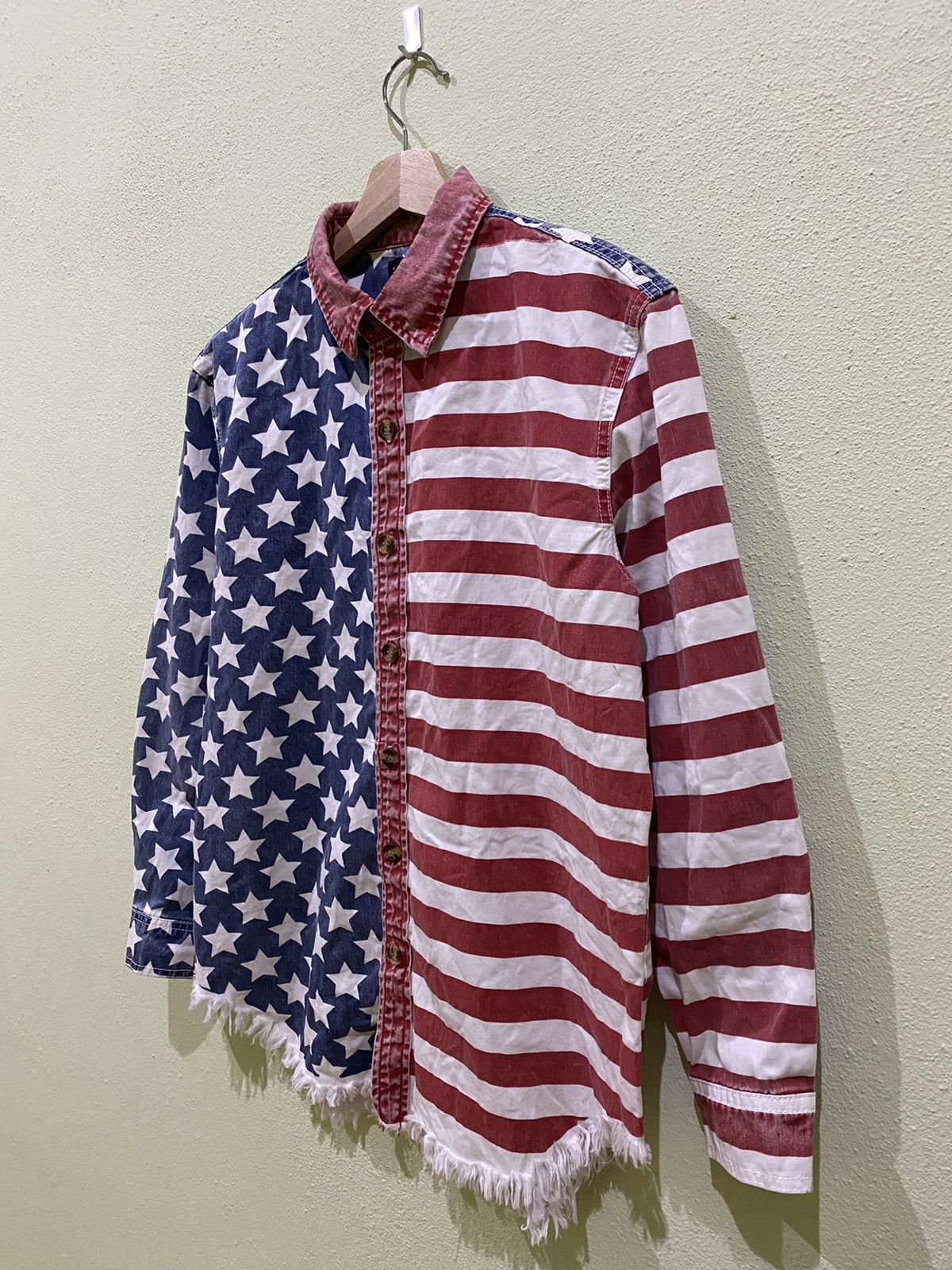 Designer × Vintage USA FLAG BUTTON UP SHIRT BY KAWI JAMELE Size US M / EU 48-50 / 2 - 2 Thumbnail
