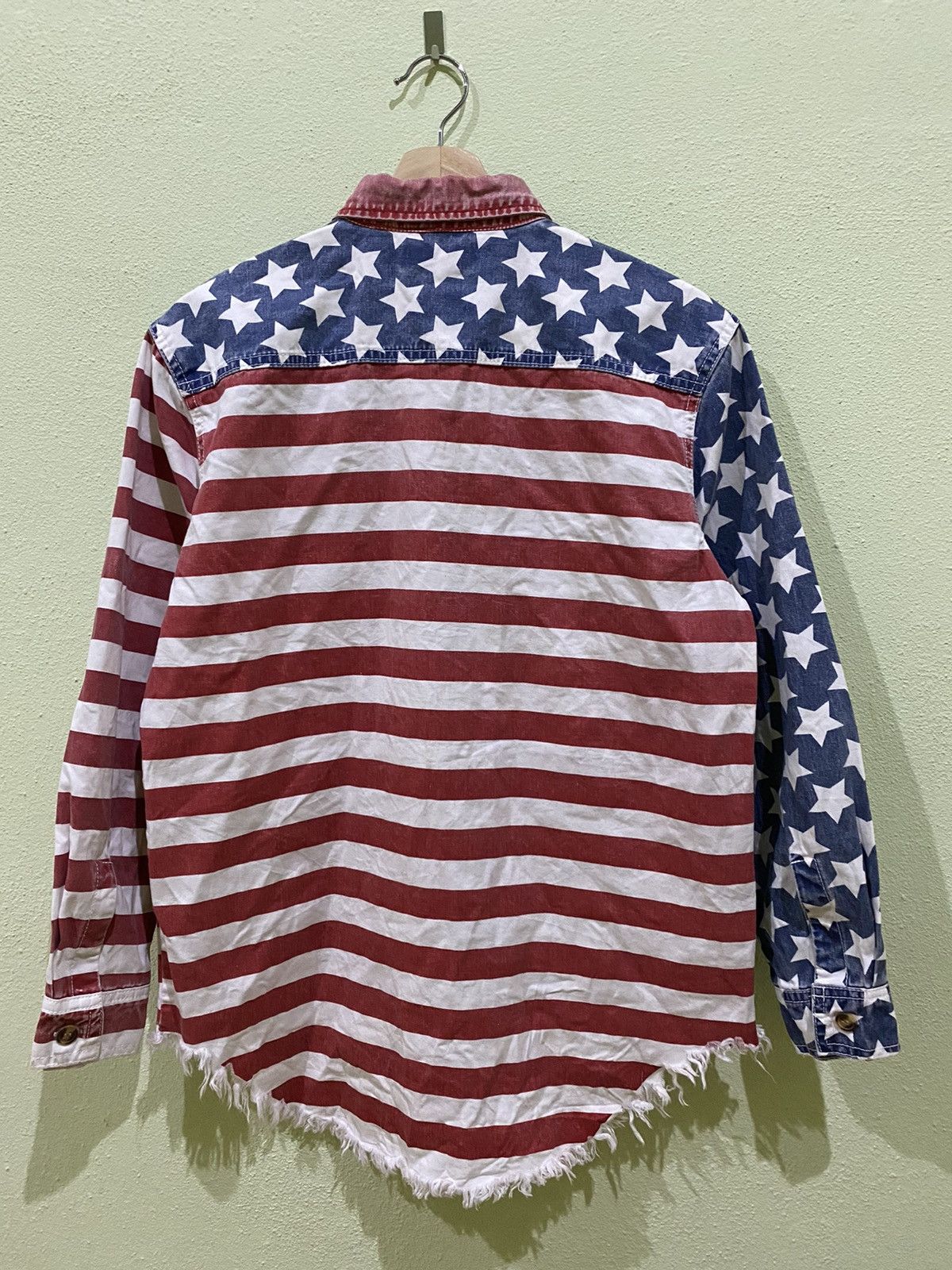 Designer × Vintage USA FLAG BUTTON UP SHIRT BY KAWI JAMELE Size US M / EU 48-50 / 2 - 6 Thumbnail