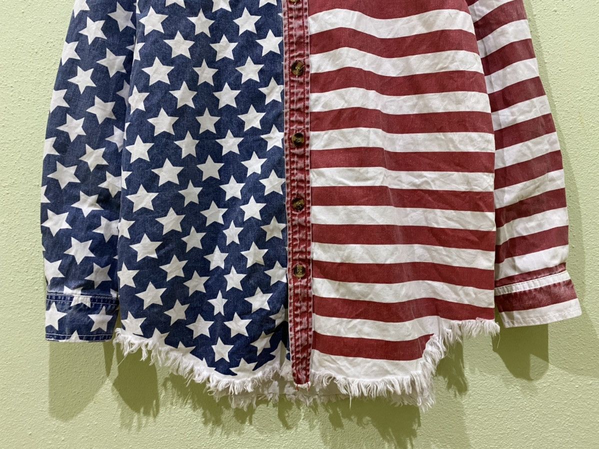 Designer × Vintage USA FLAG BUTTON UP SHIRT BY KAWI JAMELE Size US M / EU 48-50 / 2 - 5 Thumbnail