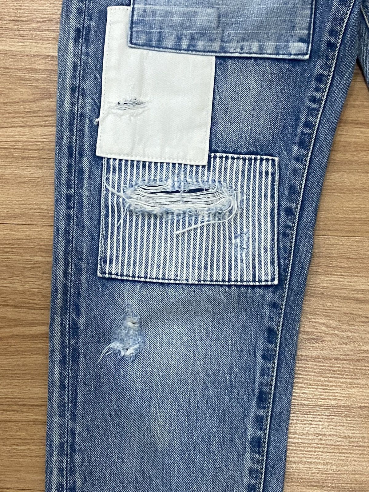 Japanese Brand RODEO CROWNS PATCHWORK DISTRESS DENIME Size US 30 / EU 46 - 7 Thumbnail