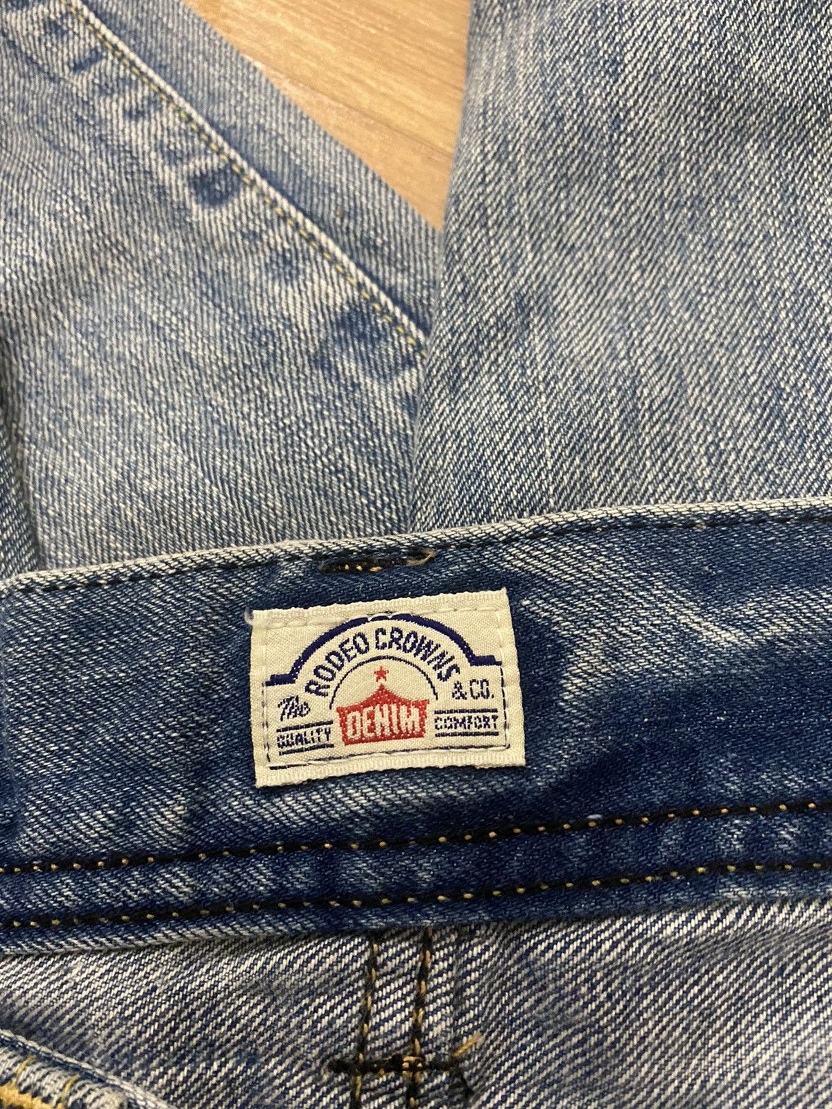Japanese Brand RODEO CROWNS PATCHWORK DISTRESS DENIME Size US 30 / EU 46 - 14 Thumbnail