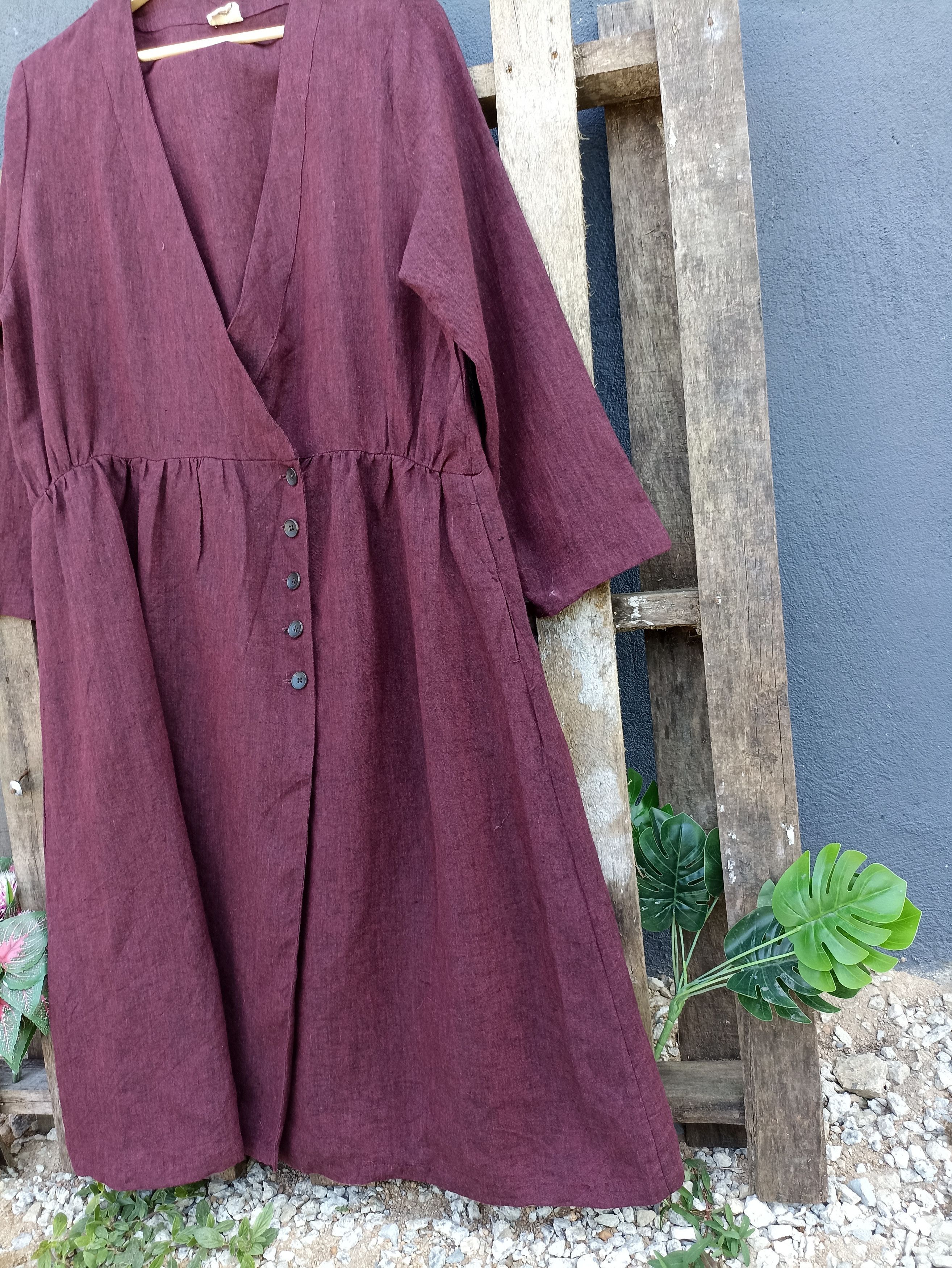 Designer × Japanese Brand Japan designer Gown Linen Fashion Size US L / EU 52-54 / 3 - 2 Thumbnail