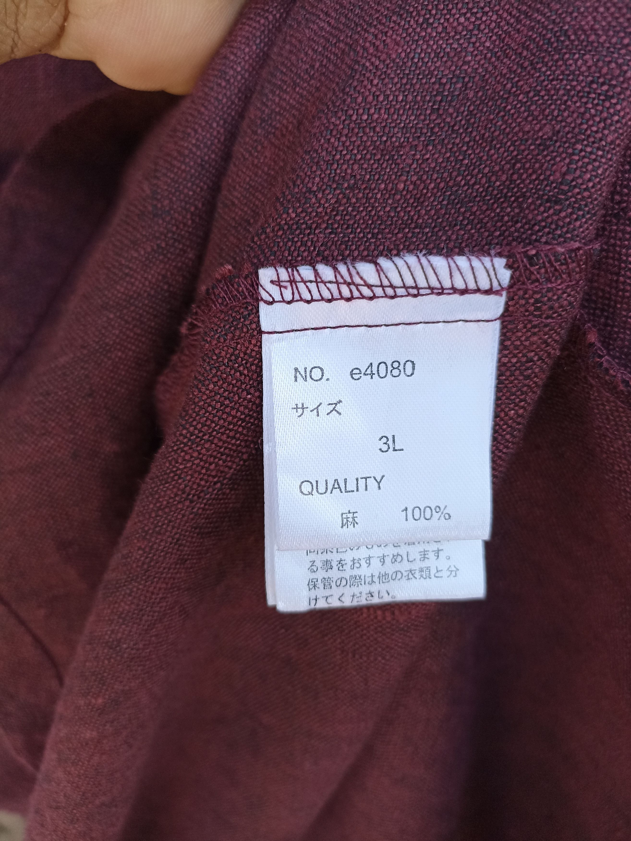 Designer × Japanese Brand Japan designer Gown Linen Fashion Size US L / EU 52-54 / 3 - 8 Thumbnail