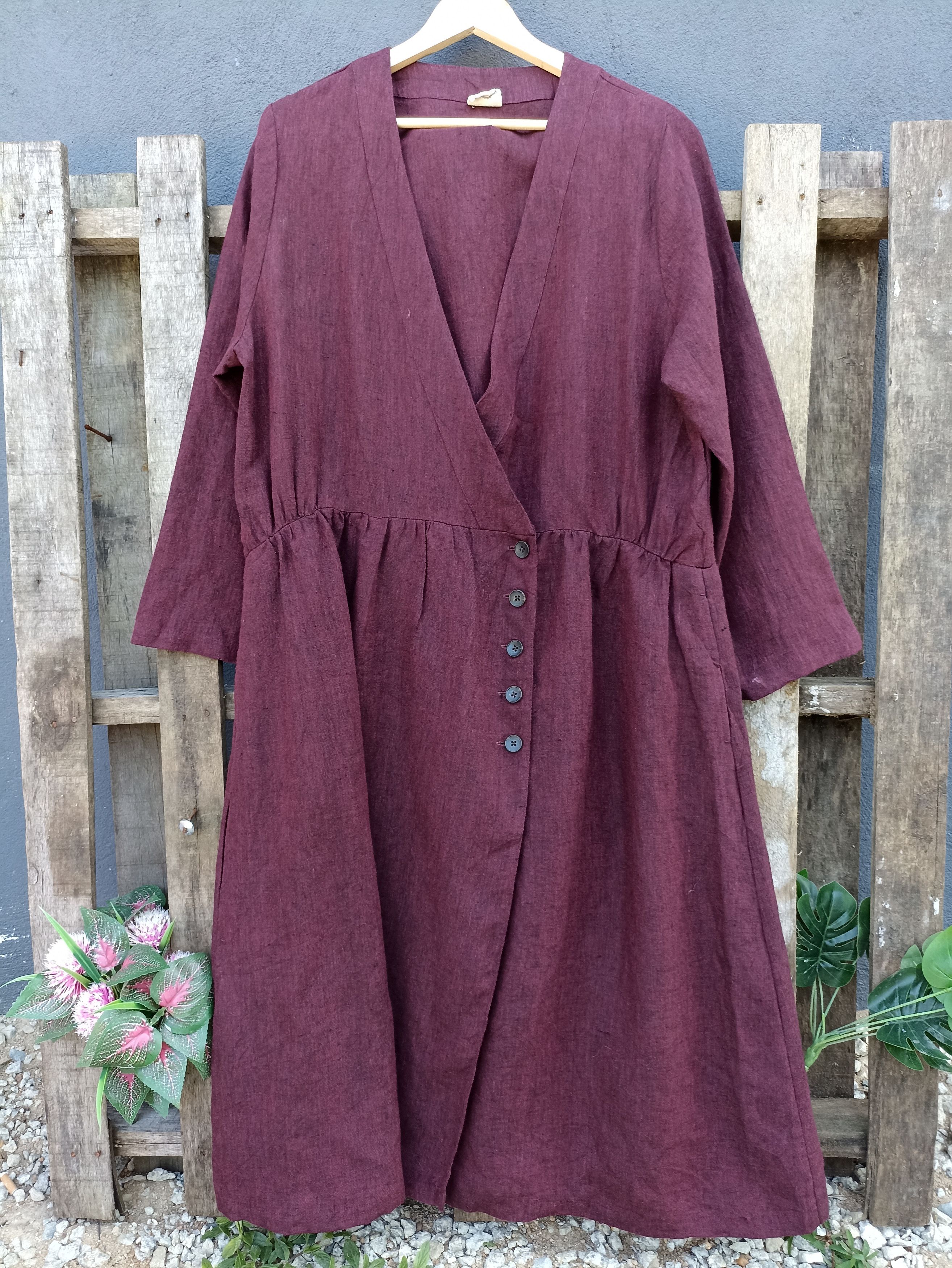 Designer × Japanese Brand Japan designer Gown Linen Fashion Size US L / EU 52-54 / 3 - 1 Thumbnail