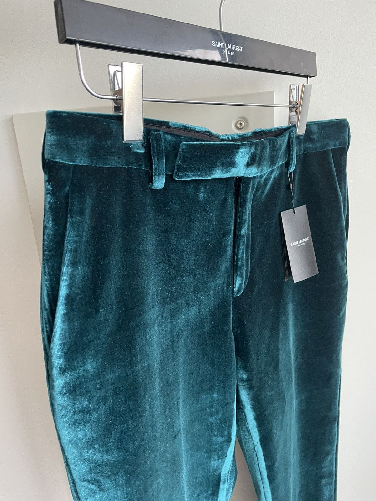 Hedi Slimane × Saint Laurent Paris × Yves Saint Laurent Rare $2,500 Value Super Runway Limited Edition Viscose Pant Size US 30 / EU 46 - 8 Thumbnail