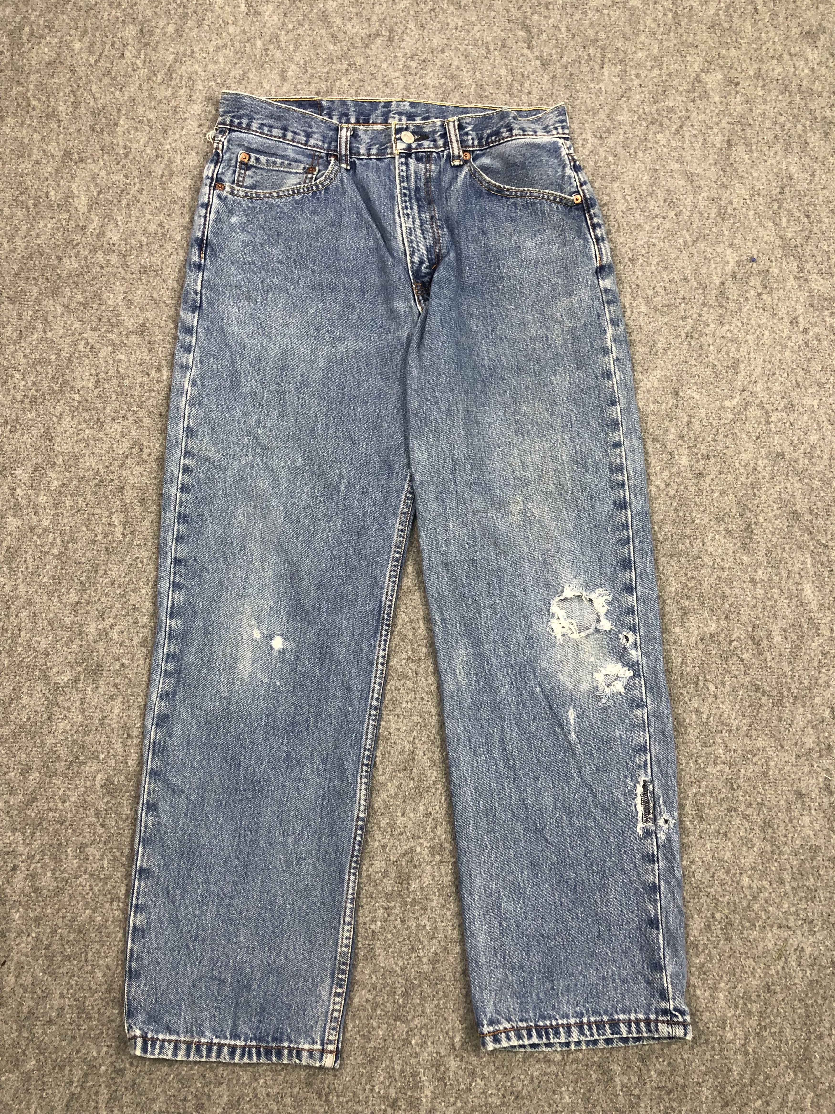 Levi's × Vintage Vintage Distressed Levis 550 Jeans DP0377 Size US 33 - 1 Thumbnail