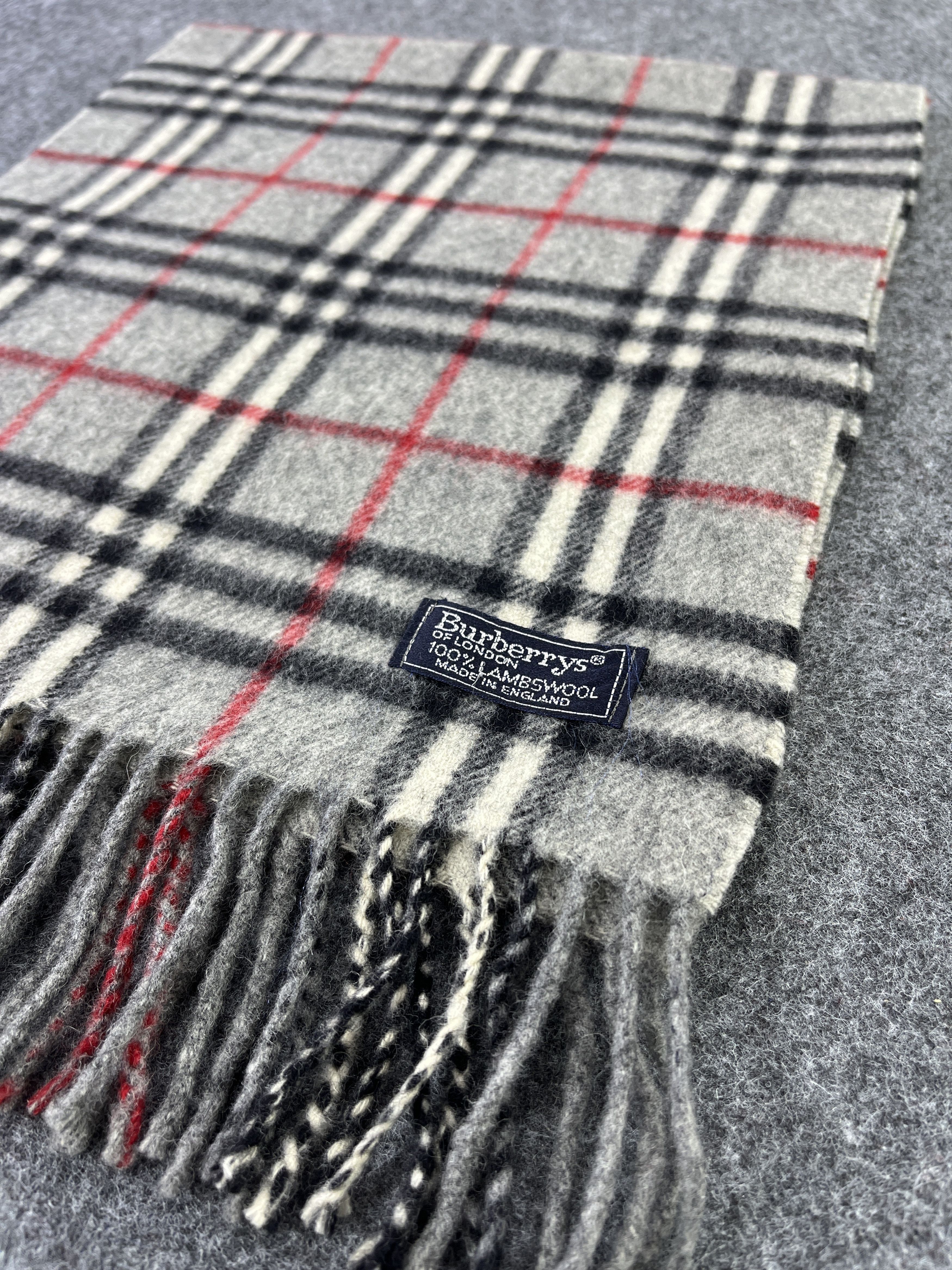 Burberry × Vintage Burberry Scarf / Muffler / Neckwear T222 Size ONE SIZE - 7 Thumbnail