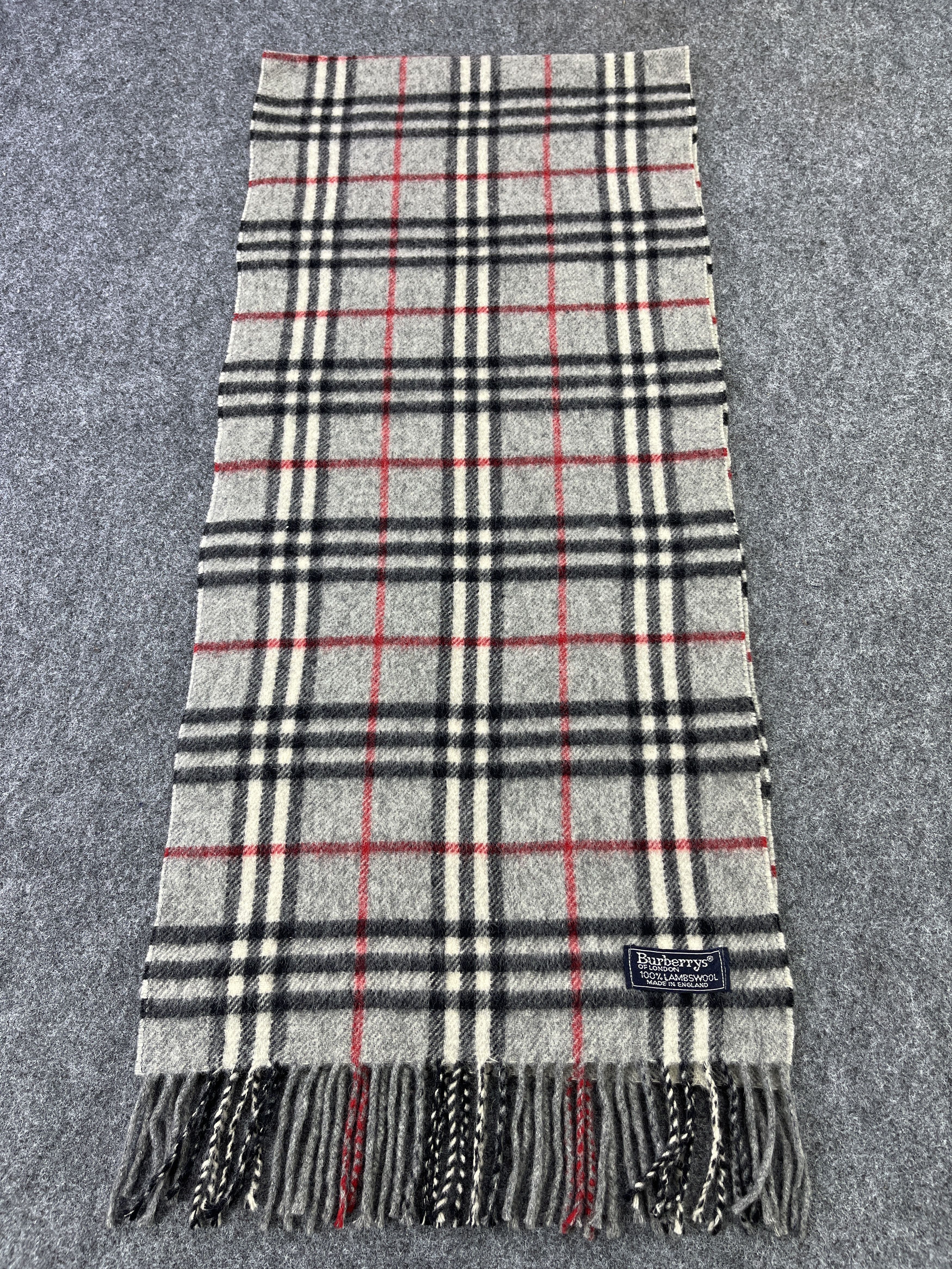 Burberry × Vintage Burberry Scarf / Muffler / Neckwear T222 Size ONE SIZE - 2 Thumbnail
