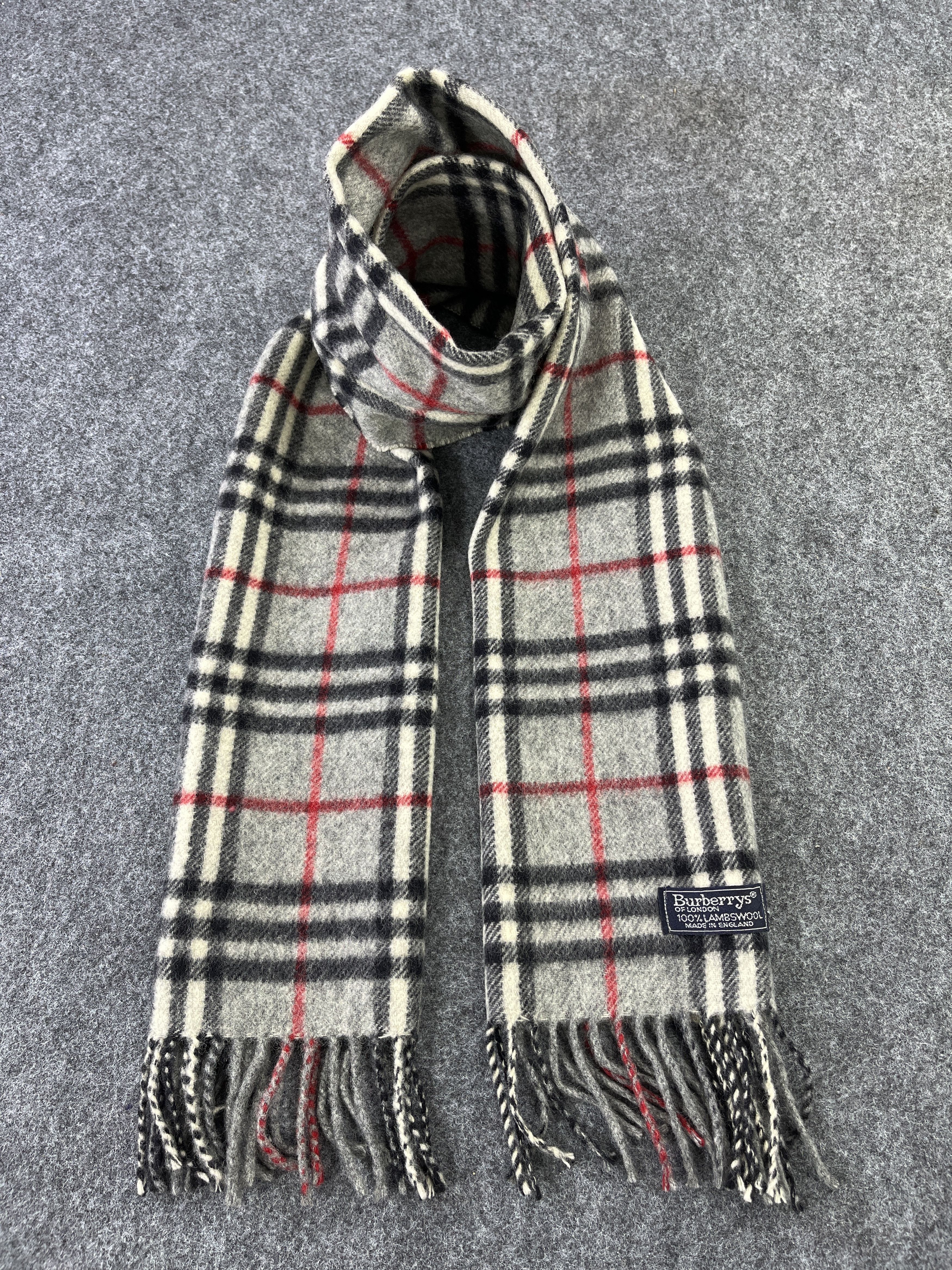 Burberry × Vintage Burberry Scarf / Muffler / Neckwear T222 Size ONE SIZE - 1 Thumbnail