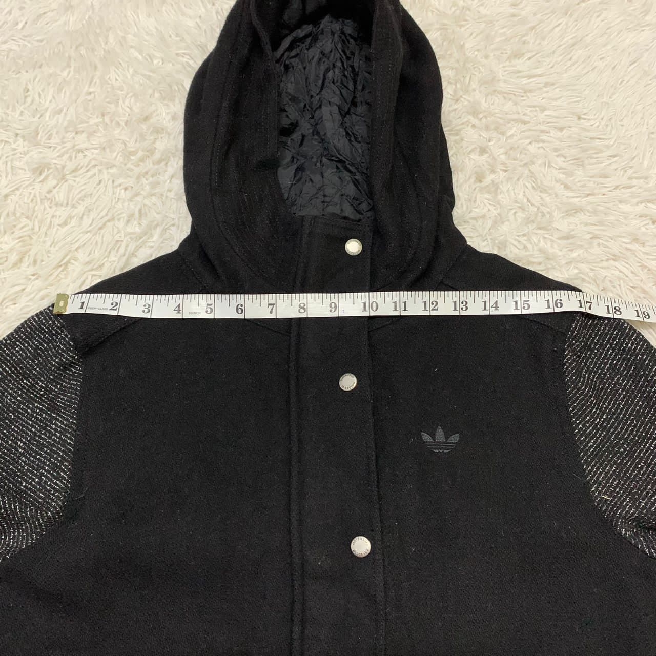 Adidas Adidas with the 3 stripes fishtail style hoodie jacket Size US S / EU 44-46 / 1 - 7 Thumbnail