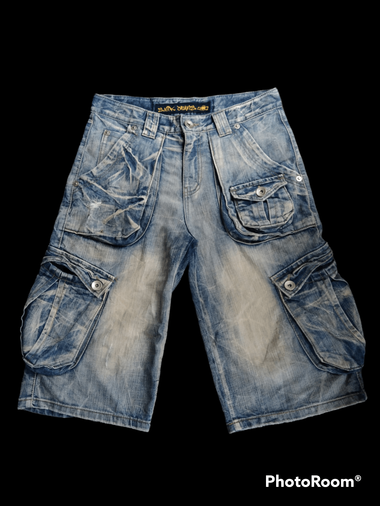 Japanese Brand BAGGY🔥DISTRESSED MULTIPOCKET SHORT PANTS Size US 33 - 1 Thumbnail