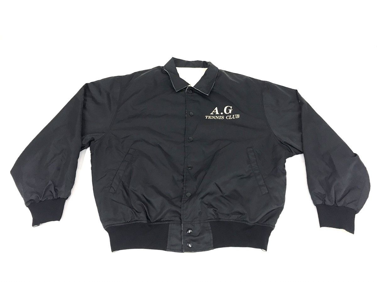 Designer Rare Avant Garde Tennis Club Reversible Bomber Jacket Size US L / EU 52-54 / 3 - 1 Thumbnail