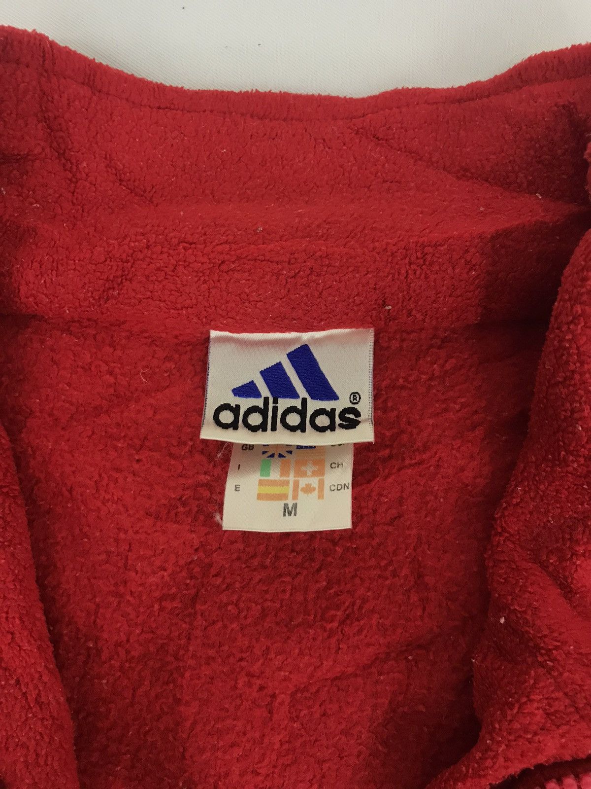 Adidas Vintage Adidas Fleece Hoodie Sweatshirt Zipper Style Size US L / EU 52-54 / 3 - 4 Thumbnail