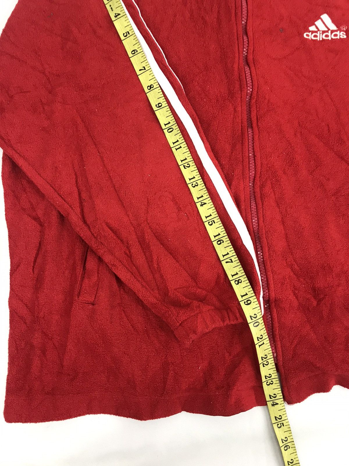 Adidas Vintage Adidas Fleece Hoodie Sweatshirt Zipper Style Size US L / EU 52-54 / 3 - 8 Thumbnail