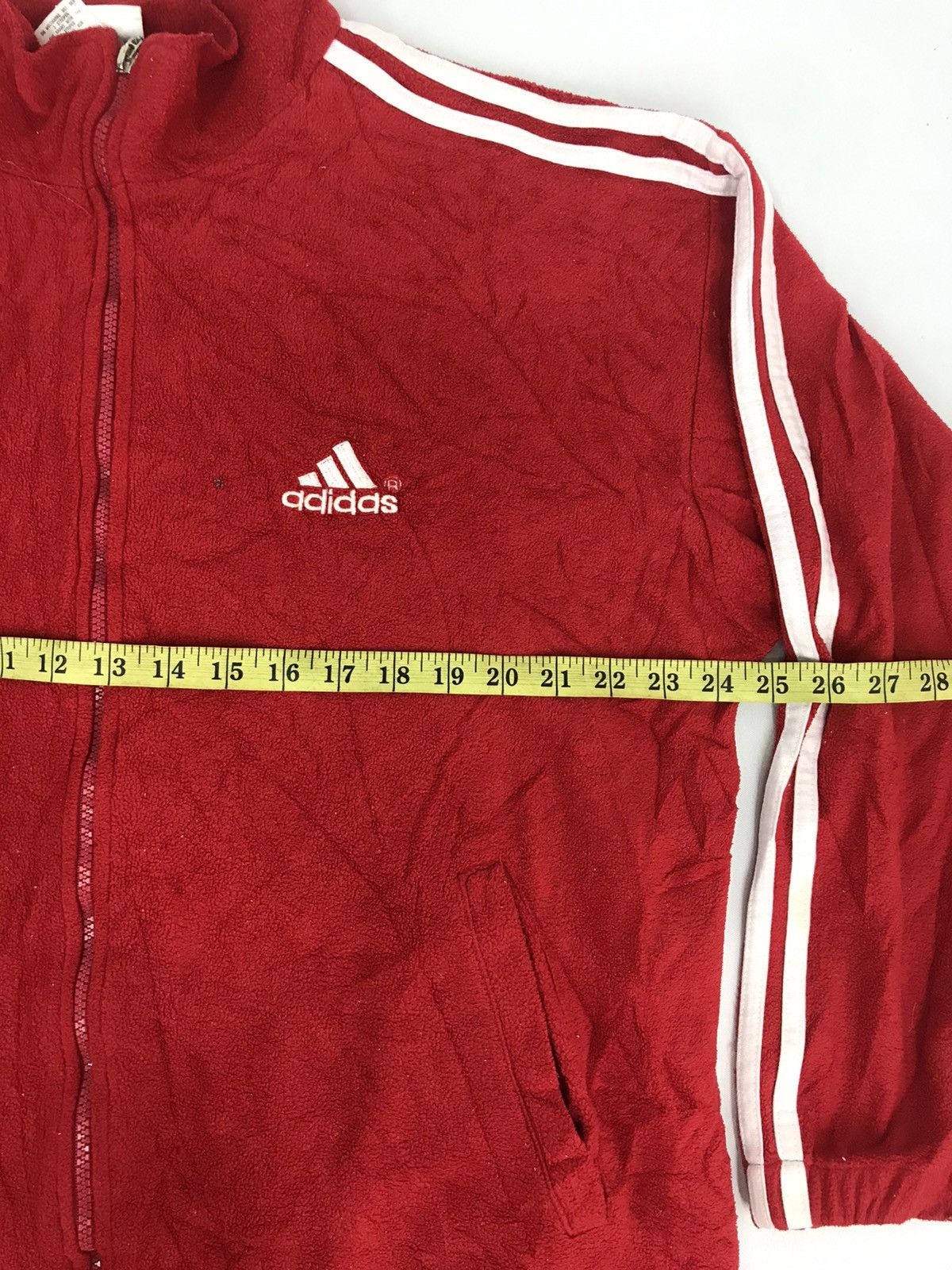 Adidas Vintage Adidas Fleece Hoodie Sweatshirt Zipper Style Size US L / EU 52-54 / 3 - 6 Thumbnail
