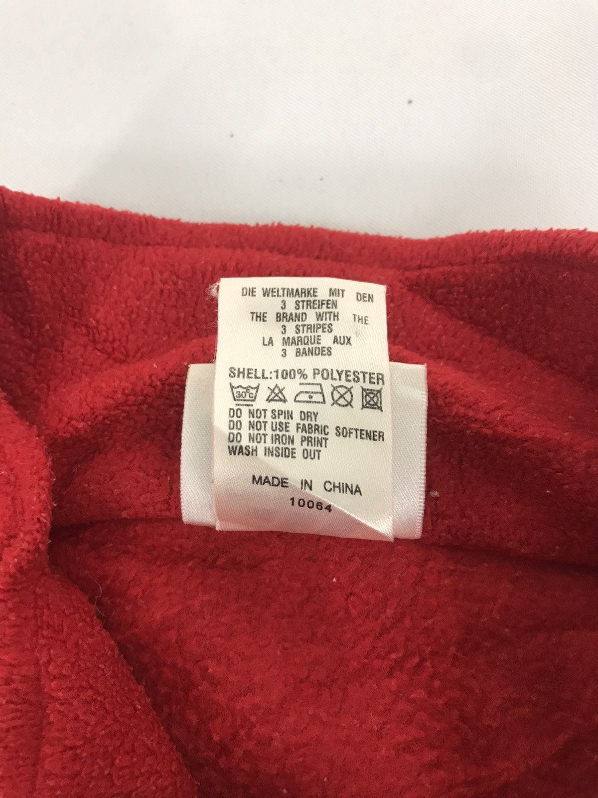 Adidas Vintage Adidas Fleece Hoodie Sweatshirt Zipper Style Size US L / EU 52-54 / 3 - 5 Thumbnail