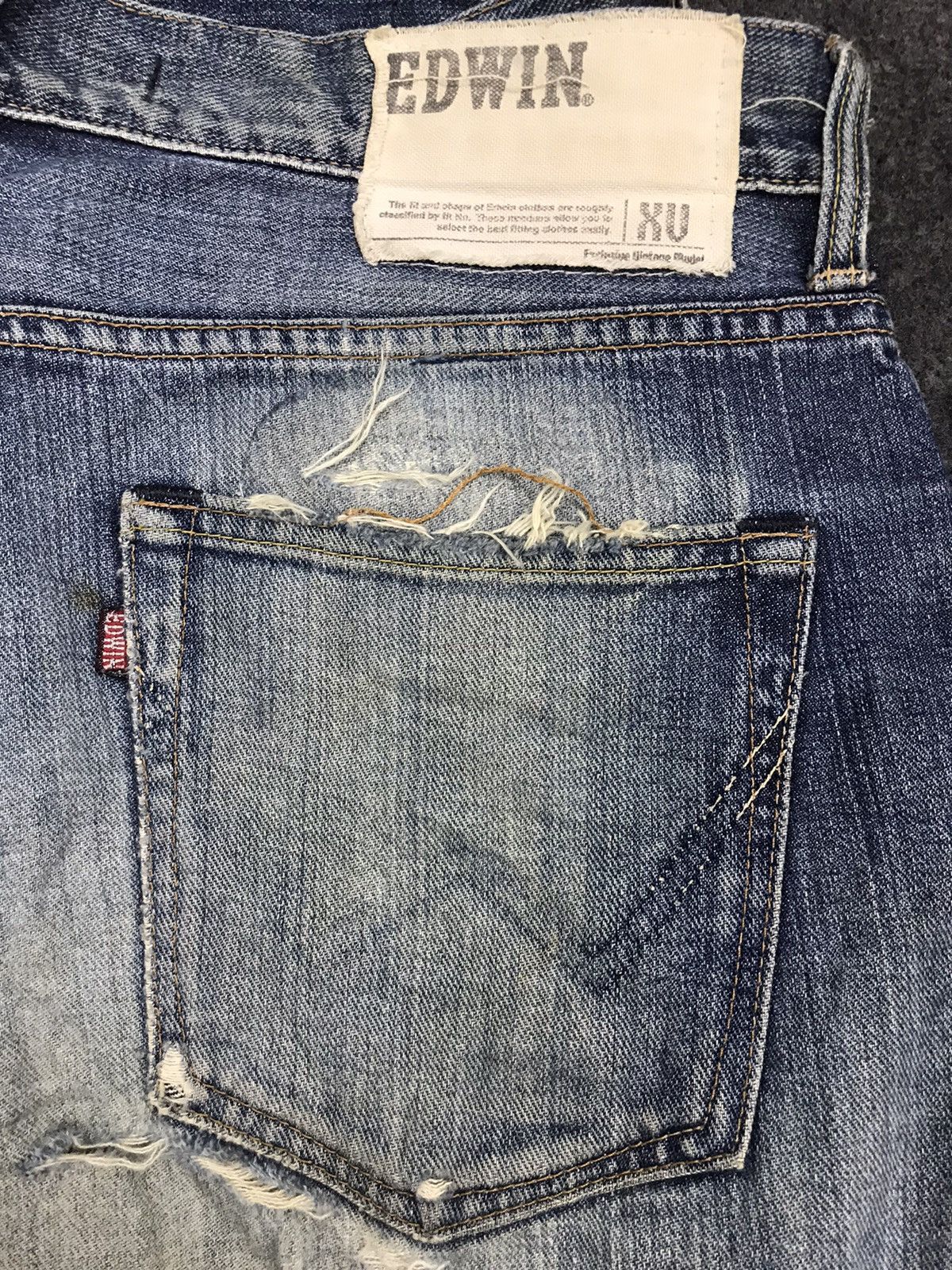 Edwin Vintage 90s Edwin Exclusive Model Straight Cut Denim Size 34" / US 12 / IT 48 - 10 Thumbnail