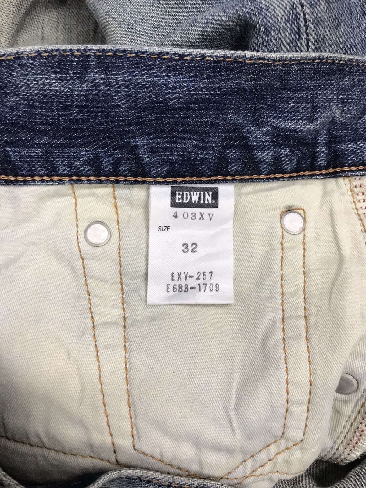 Edwin Vintage 90s Edwin Exclusive Model Straight Cut Denim Size 34" / US 12 / IT 48 - 11 Thumbnail