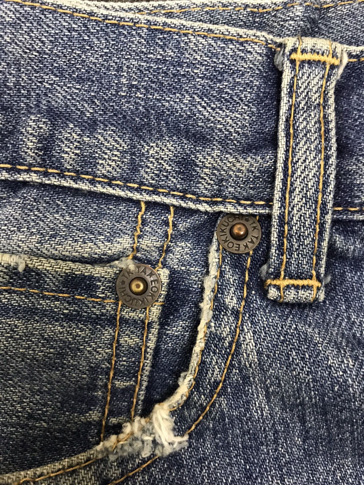 Takeo Kikuchi Takeo Kikuchi Japan Japanese Industrial Designer Denim Jeans Size 32" / US 10 / IT 46 - 5 Thumbnail