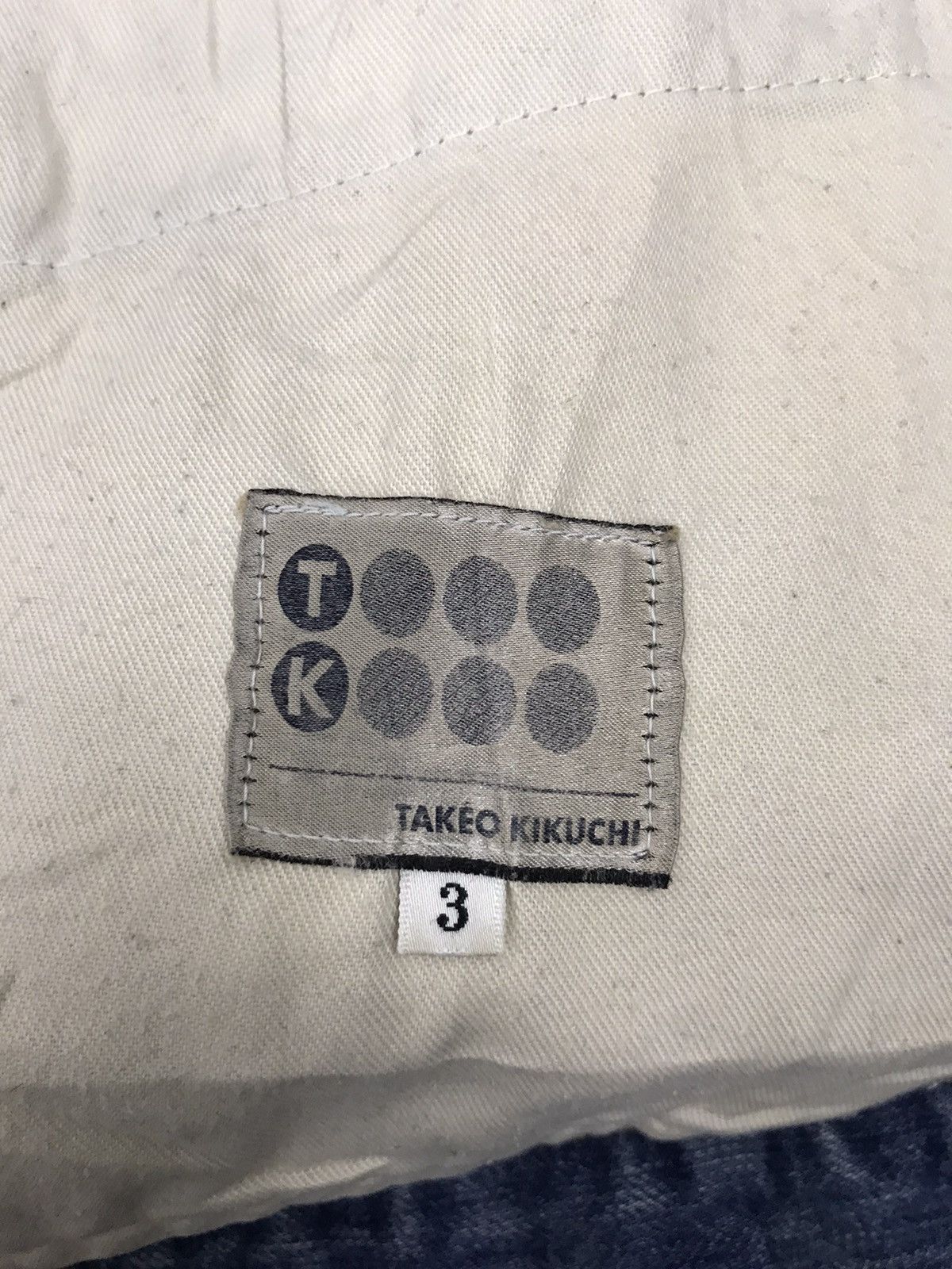 Takeo Kikuchi Takeo Kikuchi Japan Japanese Industrial Designer Denim Jeans Size 32" / US 10 / IT 46 - 3 Thumbnail